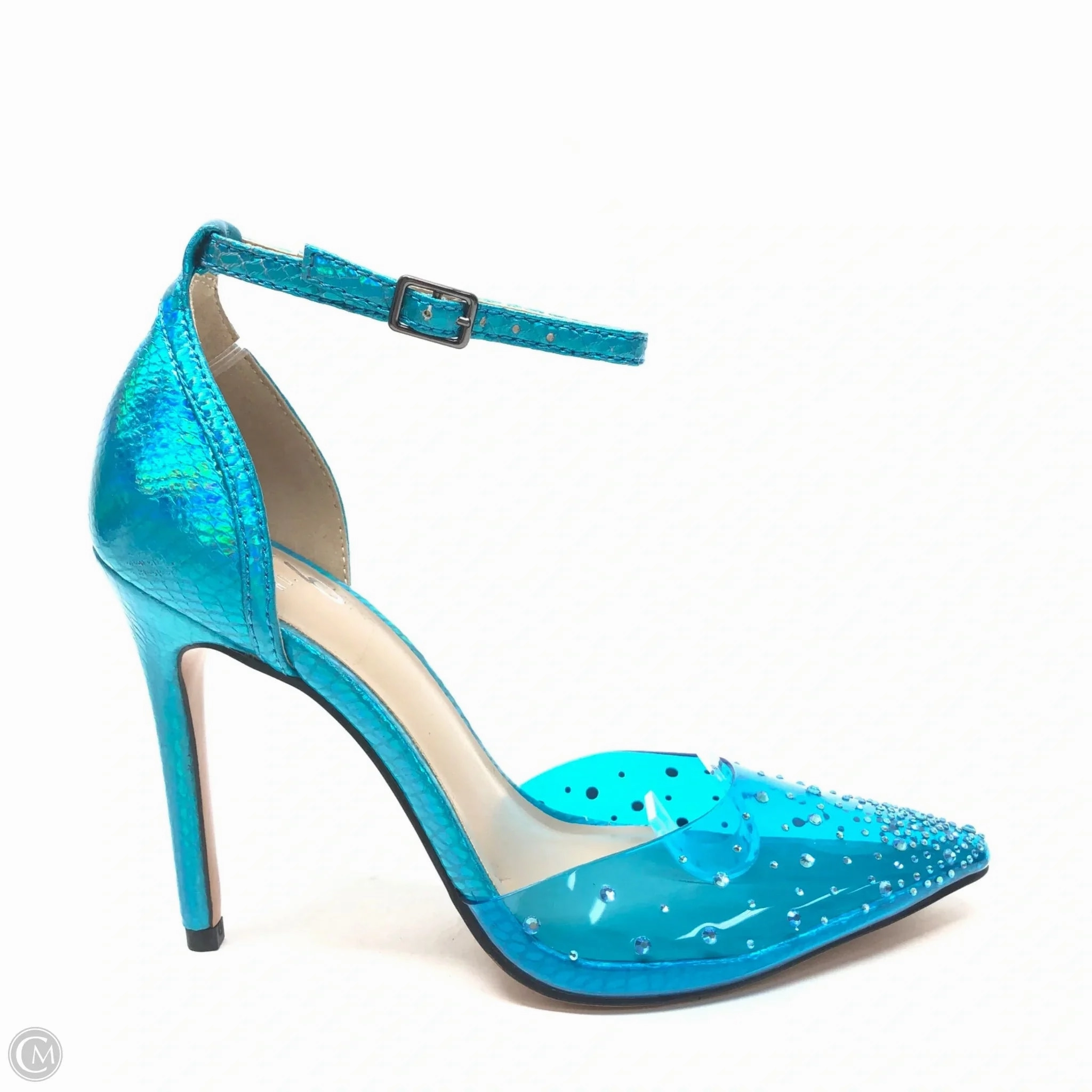 Shoes Heels Stiletto By Mix No 6 In Blue, Size: 7 Travel Heels