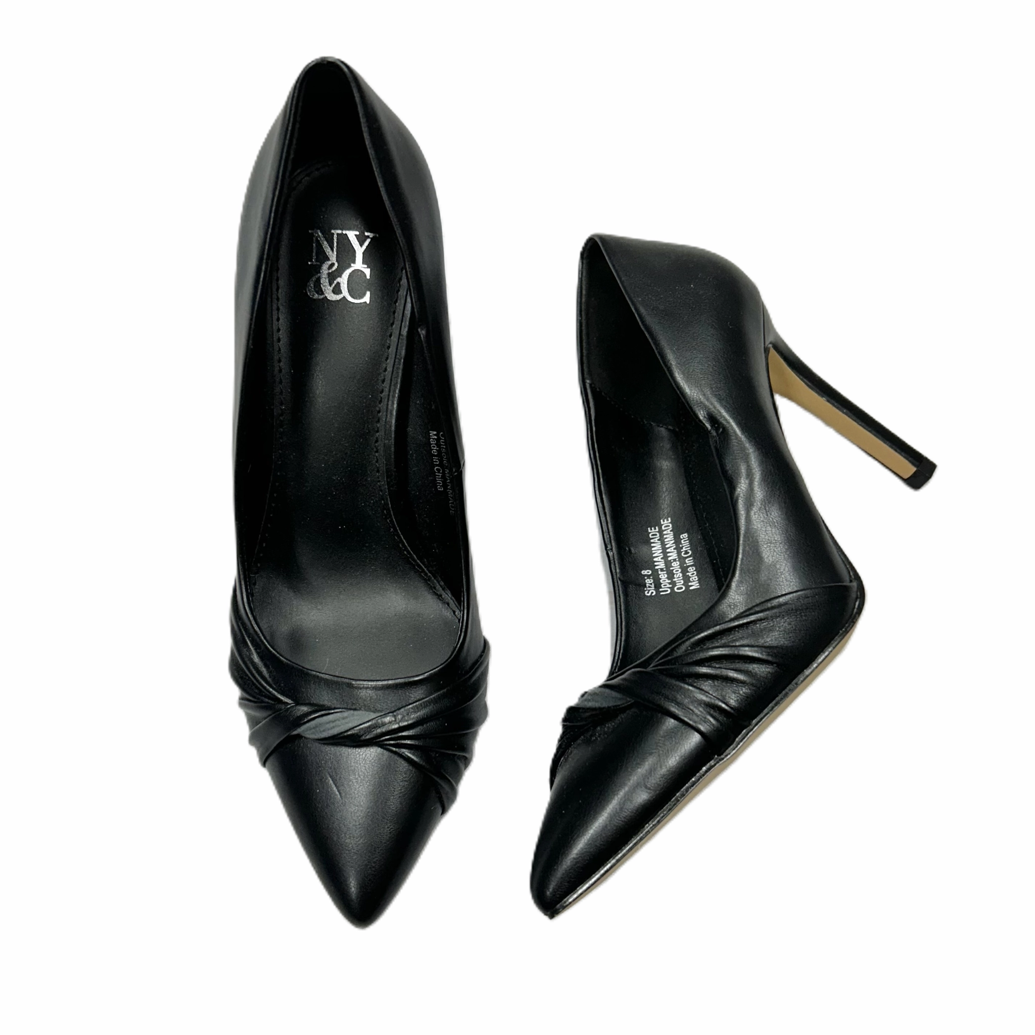 Shoes Heels Stiletto By New York And Co In Black, Size: 8 Peep Toe Sandals Luxury Heels for Office