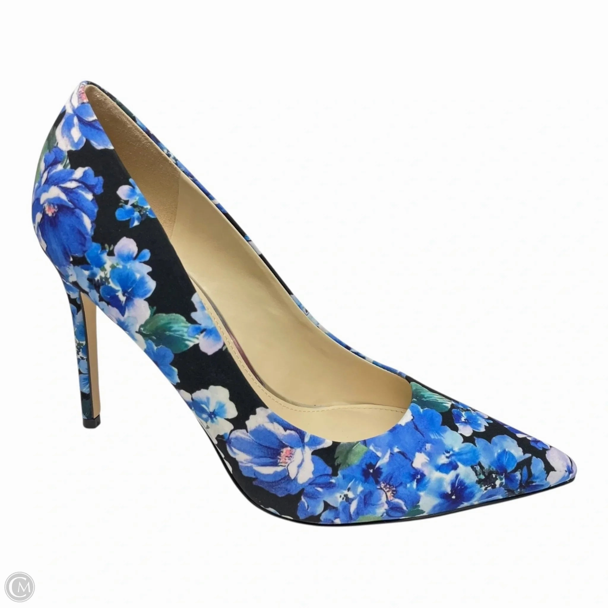 Anti Fatigue Evening Sandals Shoes Heels Stiletto By Nine West In Blue, Size: 10