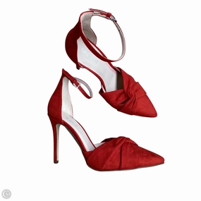 Fashionable Wedges Lightweight Sole Shoes Heels Stiletto By Nine West In Red, Size: 7.5