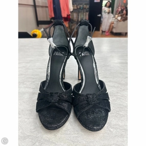 Shoes Heels Stiletto By Paige In Black, Size: 7.5 Quality Gold High Heeled Sandals