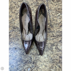 Shoes Heels Stiletto By Sam And Libby In Silver, Size: 6.5 Lace-Up Heels