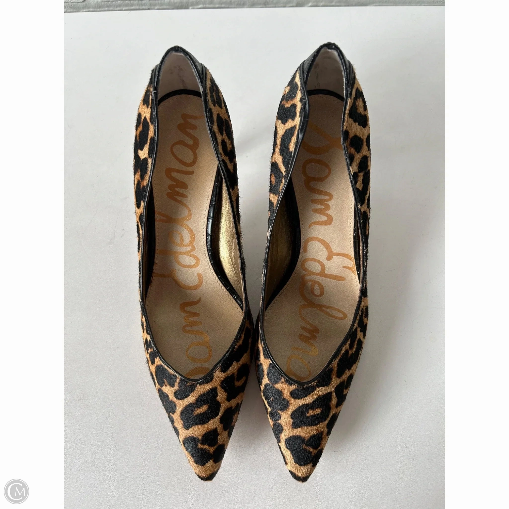 Boho Wedding Heels Shoes Heels Stiletto By Sam Edelman In Animal Print, Size: 8