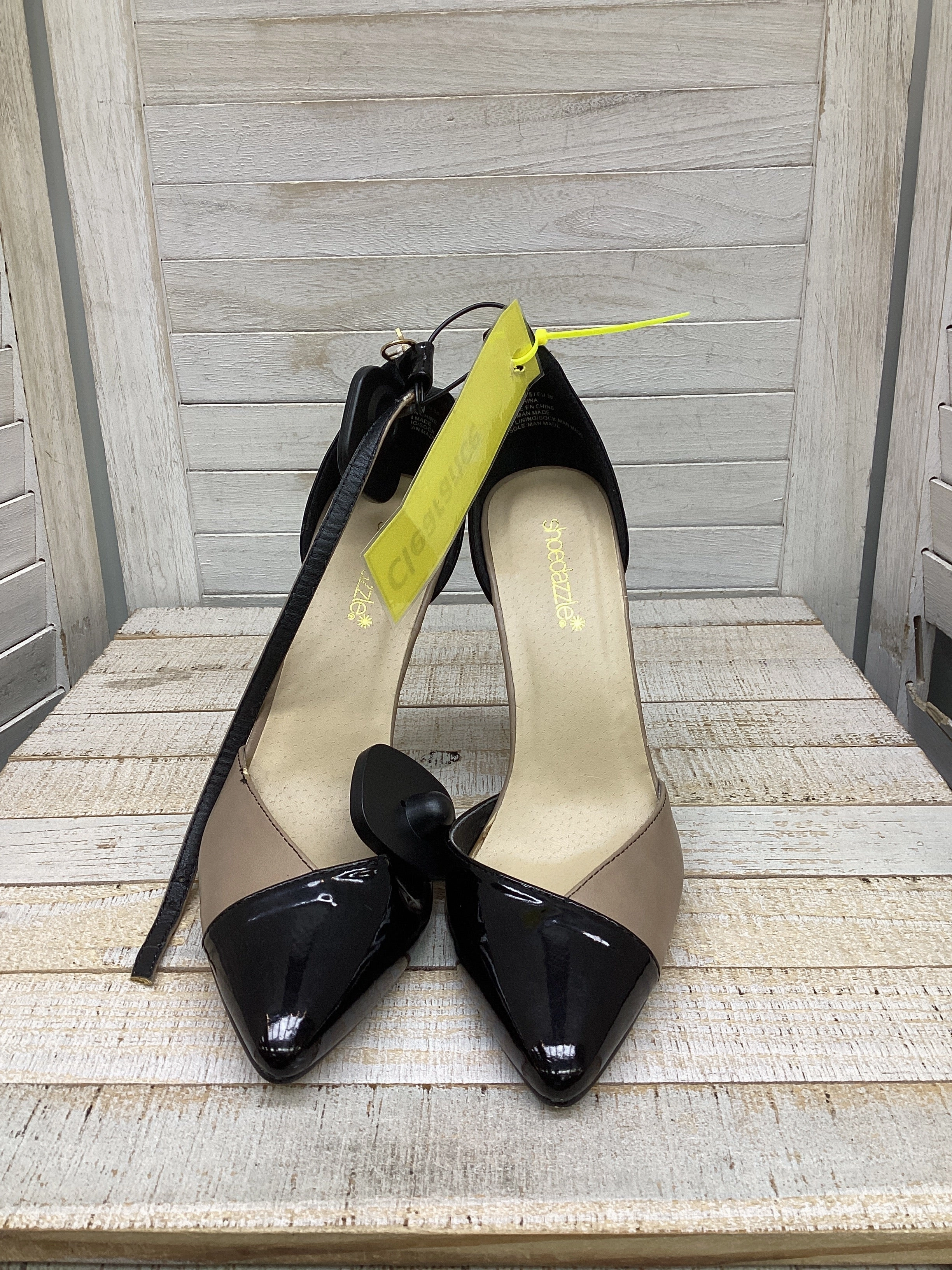 Shoes Heels Stiletto By Shoedazzle In Black Cream, Size: 7.5 Red High Heels for Weddings Evening Pumps