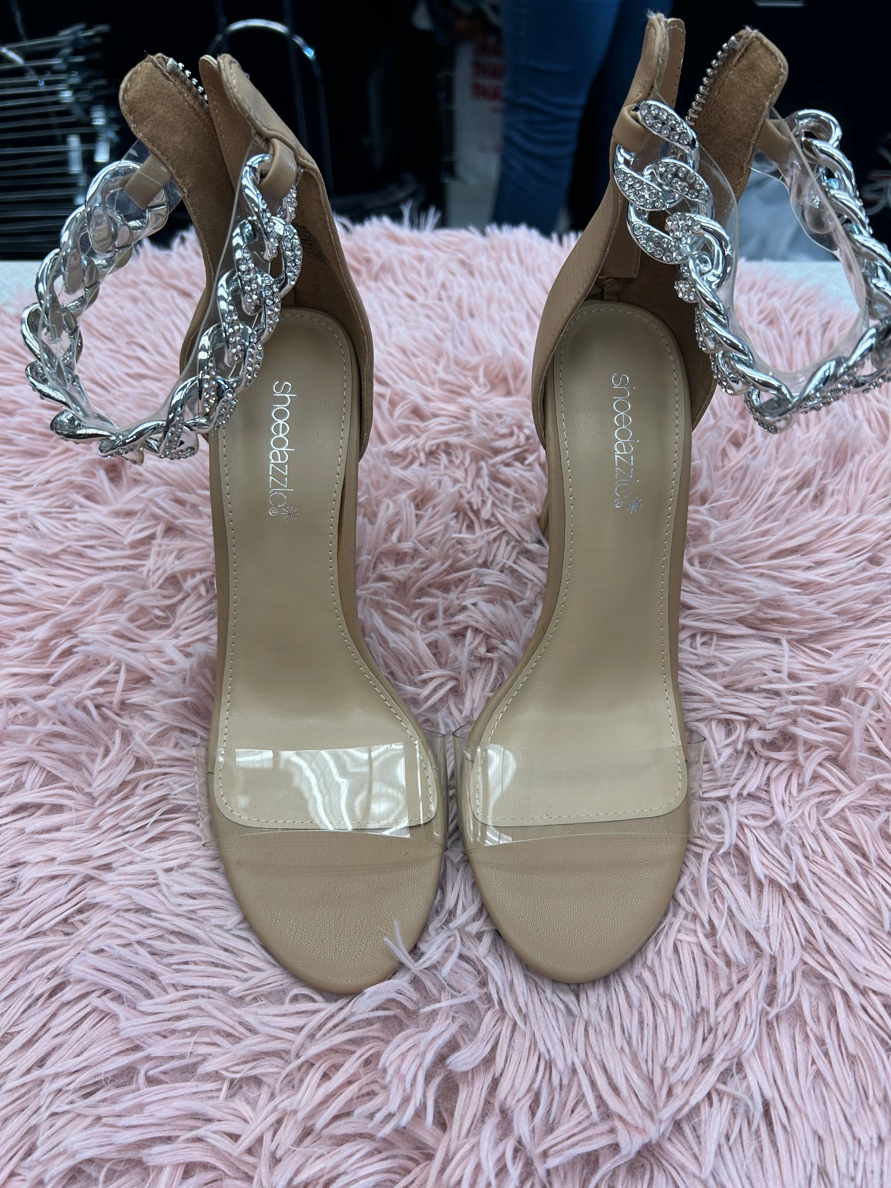 Shoes Heels Stiletto By Shoedazzle In Nude, Size: 9 Glam Heels Supportive arch