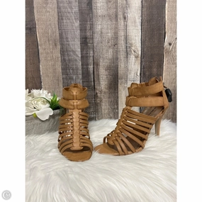 Fashion Footwear Mid Top Style Shoes Heels Stiletto By Steve Madden In Tan, Size: 7