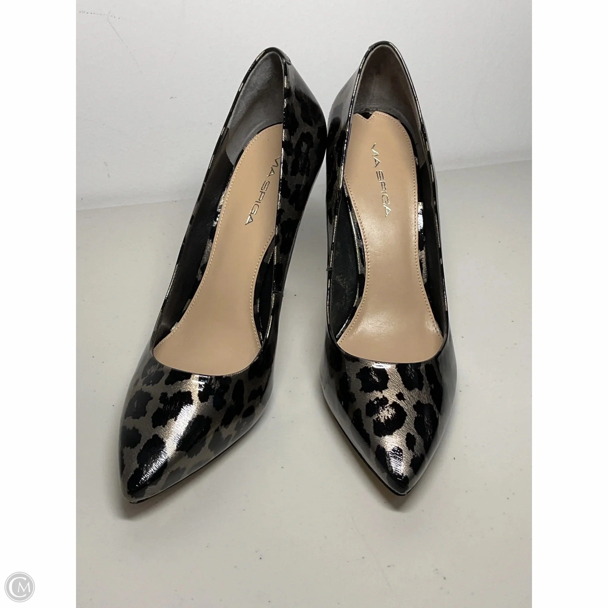 Shoes Heels Stiletto By Via Spiga In Animal Print, Size: 10 Slip-Resistant Heels