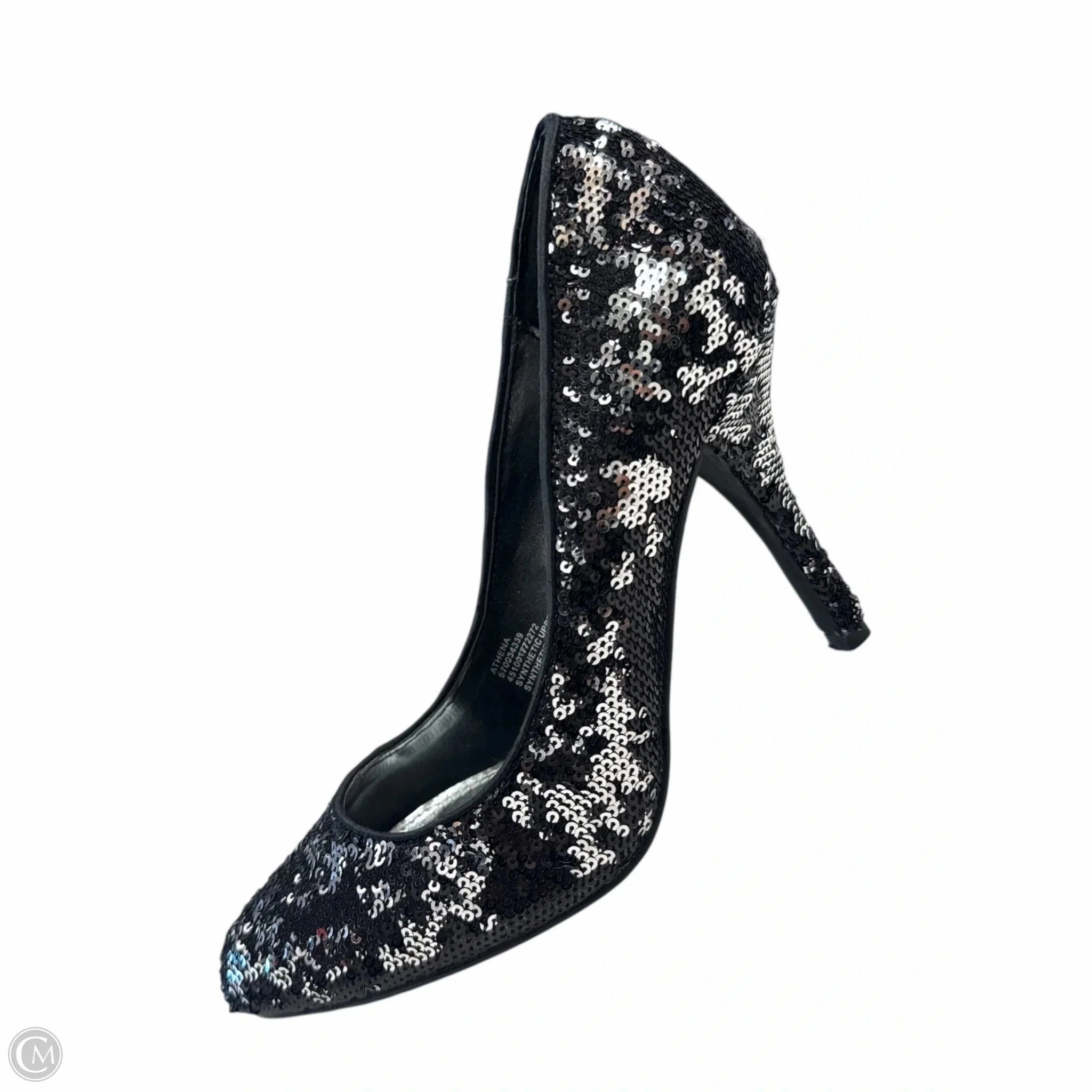 Shoes Heels Stiletto By White House Black Market In Black & Silver, Size: 7 Comfort Fit