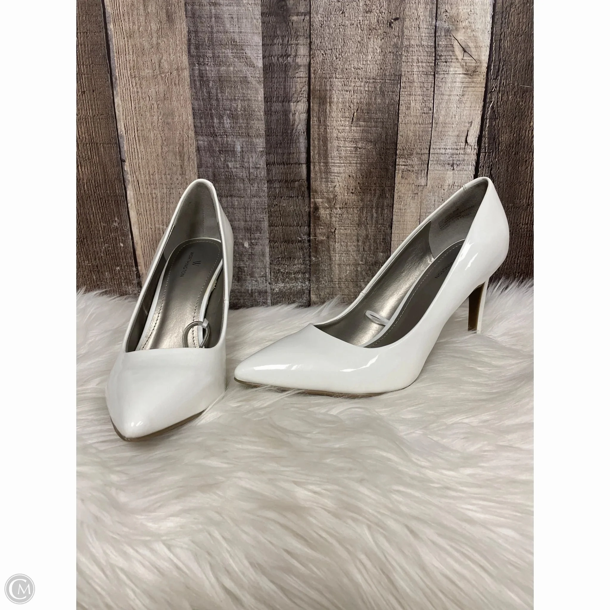 Comfortable Heels Shoes Heels Stiletto By Worthington In White, Size: 9.5