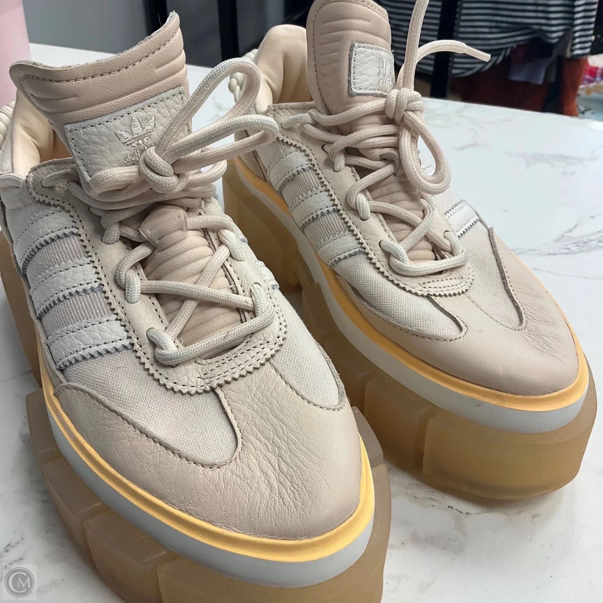 Walk Time Quick Adaptation Shoes Sneakers By Adidas In Beige, Size: 7.5