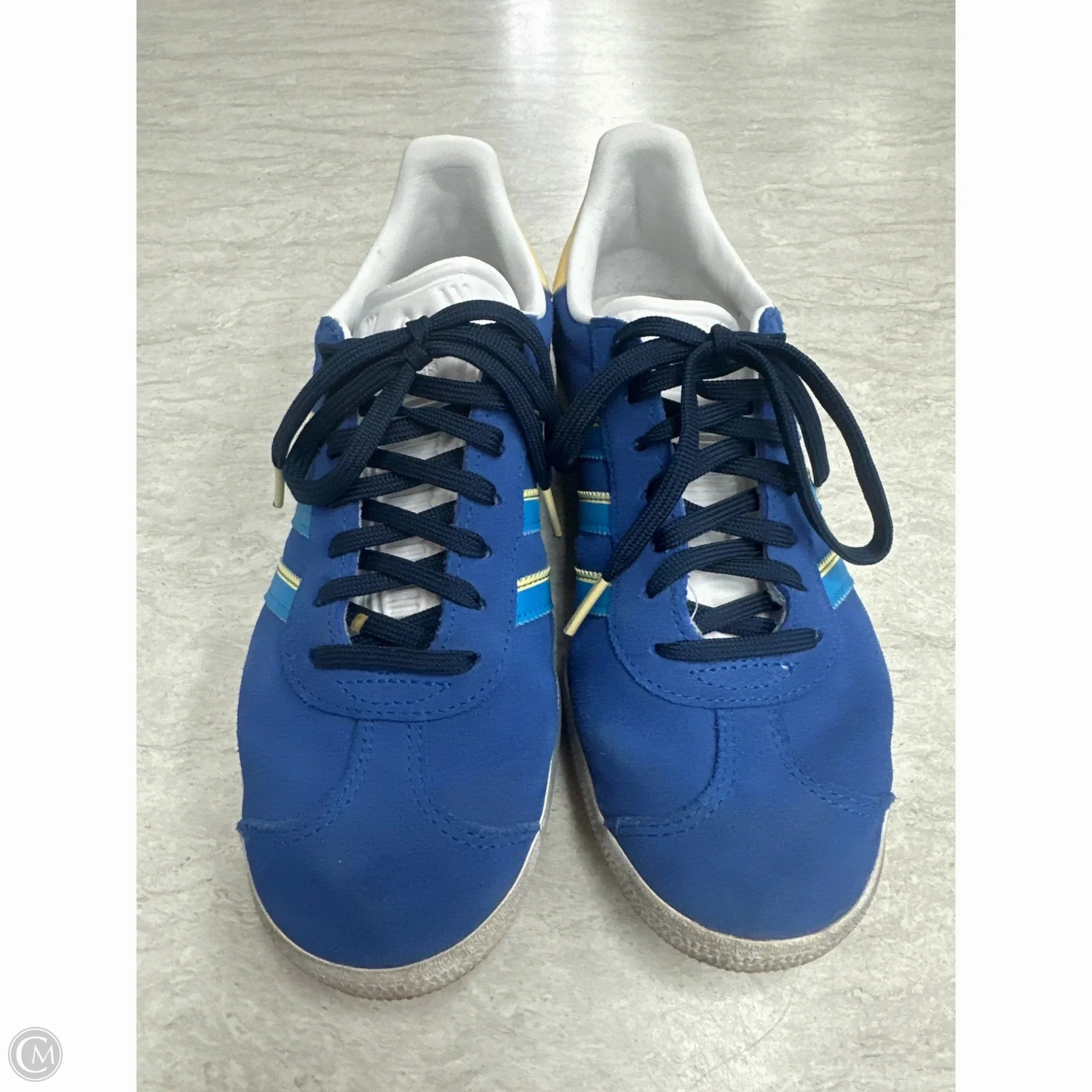 Shoes Sneakers By Adidas In Blue & Yellow, Size: 7 Ultra Breathable