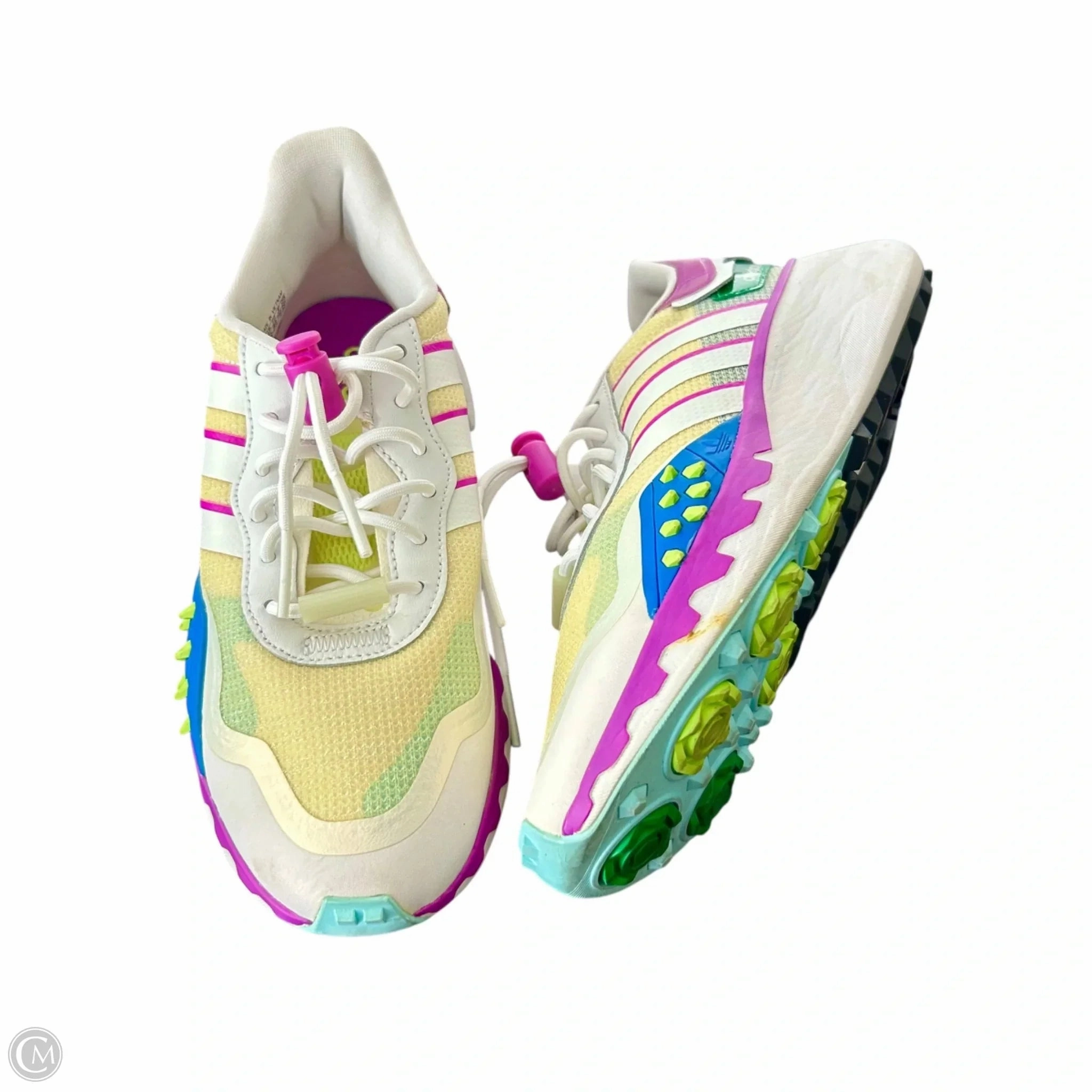 Distinctive Design Shoes Sneakers By Adidas In Purple & White, Size: 8