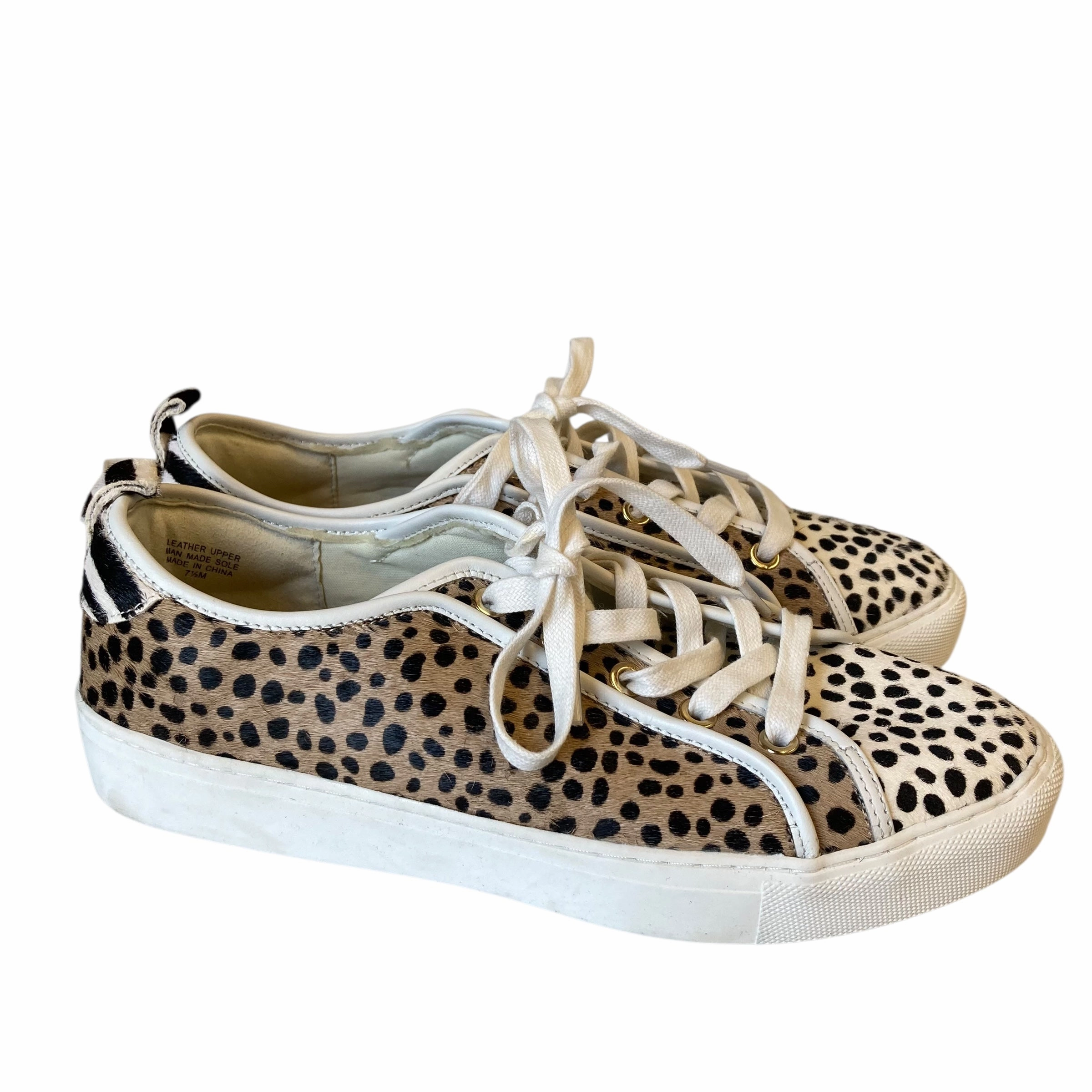 Shoes Sneakers By Ann Taylor In Animal Print, Size:7.5 Balanced Cushioning