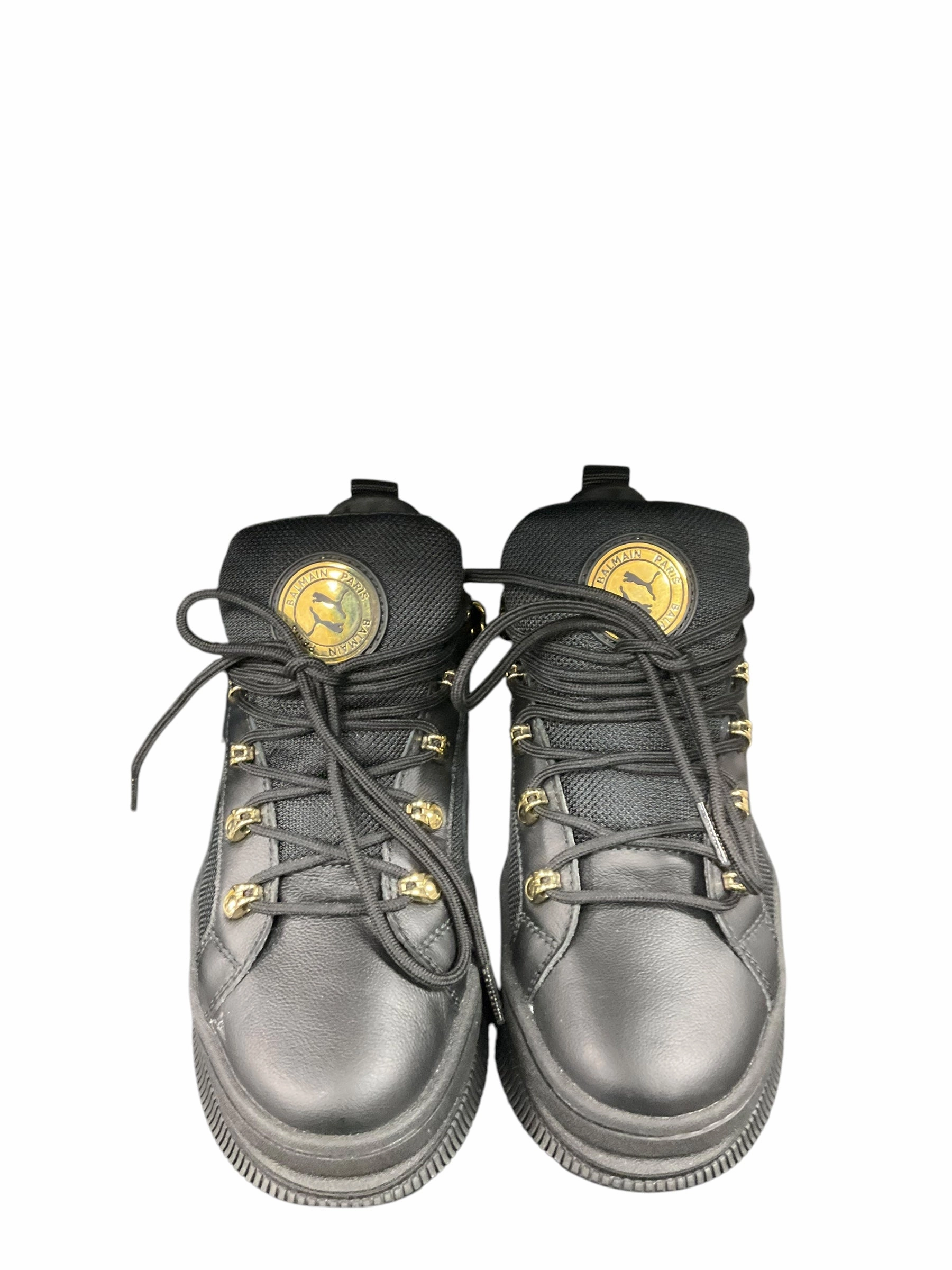 Shoes Sneakers By Balmain In Black, Size: 6.5 Comfortable Knit Reflective Detail