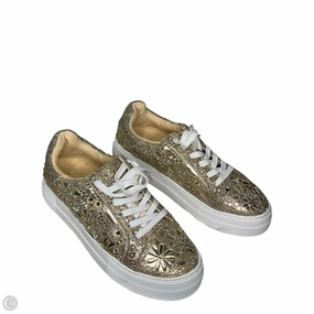 Shoes Sneakers By Betsey Johnson In Gold, Size: 10 Odor Control Technology