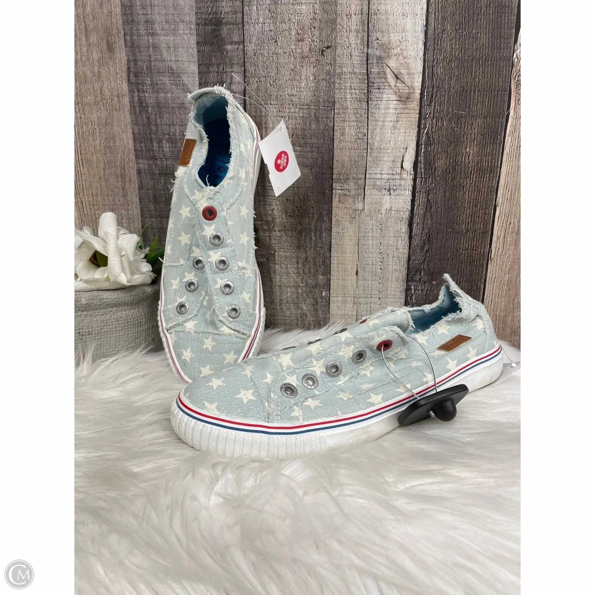 Shoes Sneakers By Blowfish In Blue & White, Size: 9.5 Easy Flex