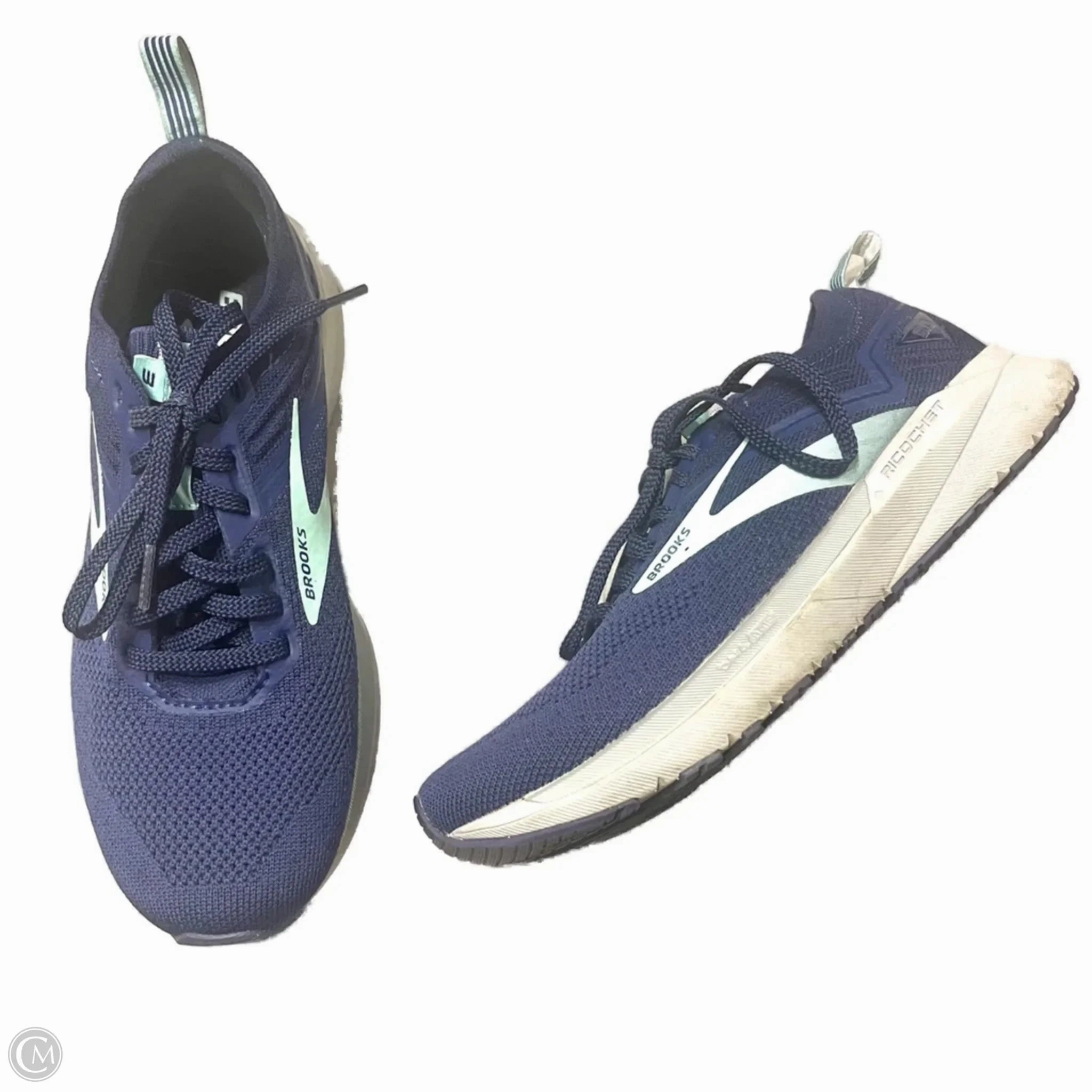 Compression Molded Heel Shoes Sneakers By Brooks In Blue, Size: 7.5