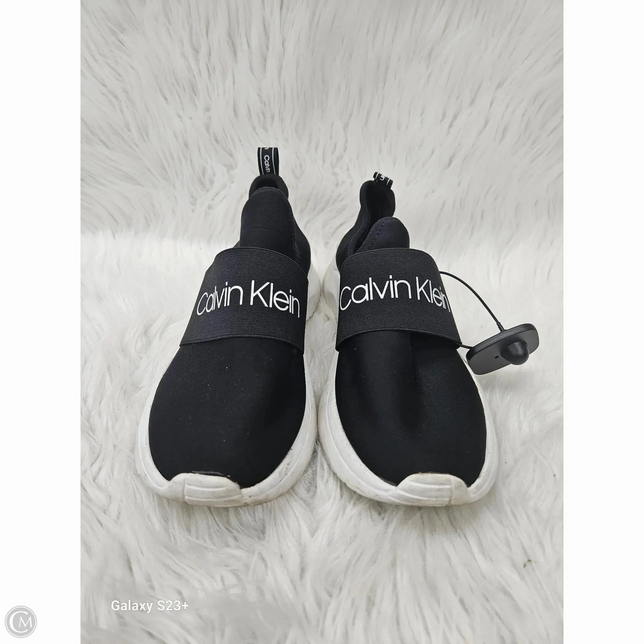 Shoes Sneakers By Calvin Klein In Black & White, Size: 8.5 Statement flair