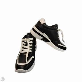 Layered Look Shoes Sneakers By Calvin Klein In Black & White, Size: 8