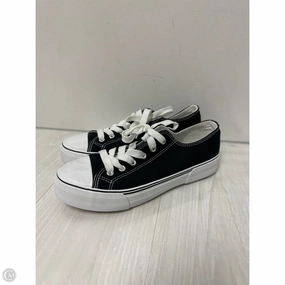 Shoes Sneakers By Clothes Mentor In Black & White, Size: 8 Heat Sealed Layers