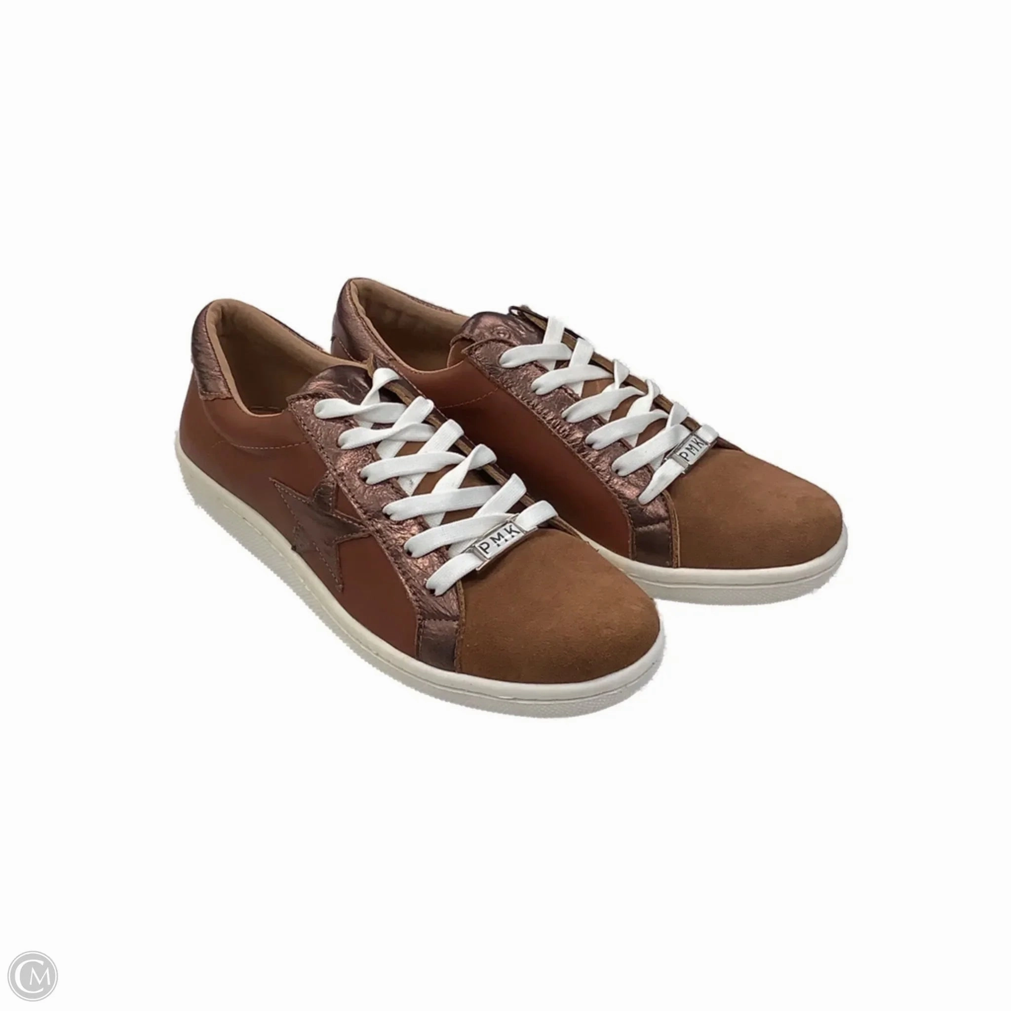Shoes Sneakers By Clothes Mentor In Brown, Size: 8.5 Sleek lines