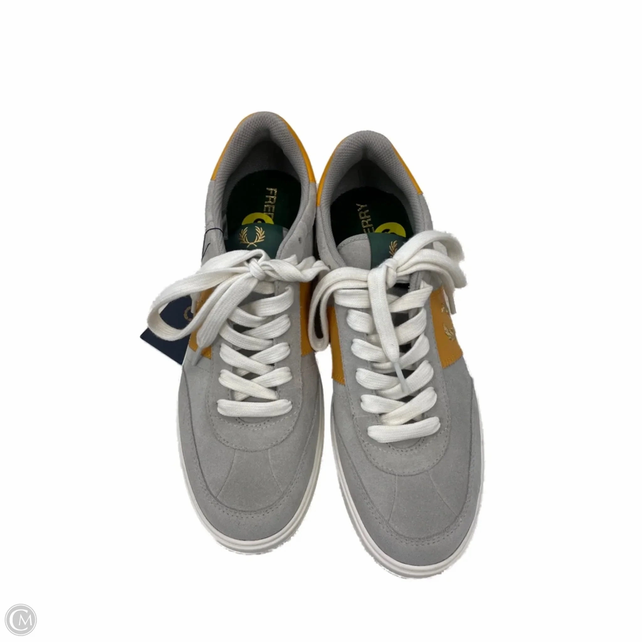Shoes Sneakers By Cmc In Grey & Yellow, Size: 9 Ankle Collaboration