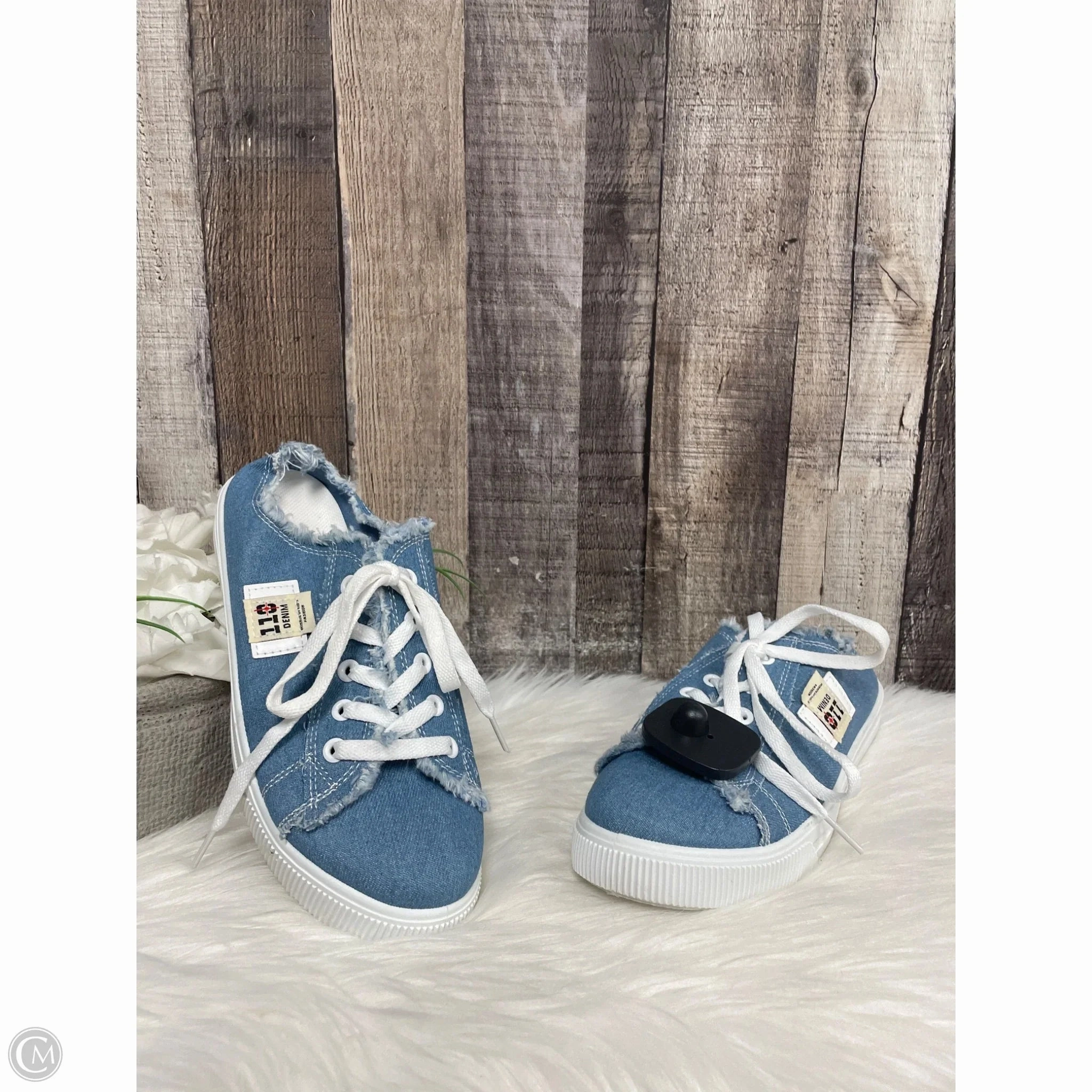 Dynamic piece Shoes Sneakers By Cme In Blue Denim, Size: 8