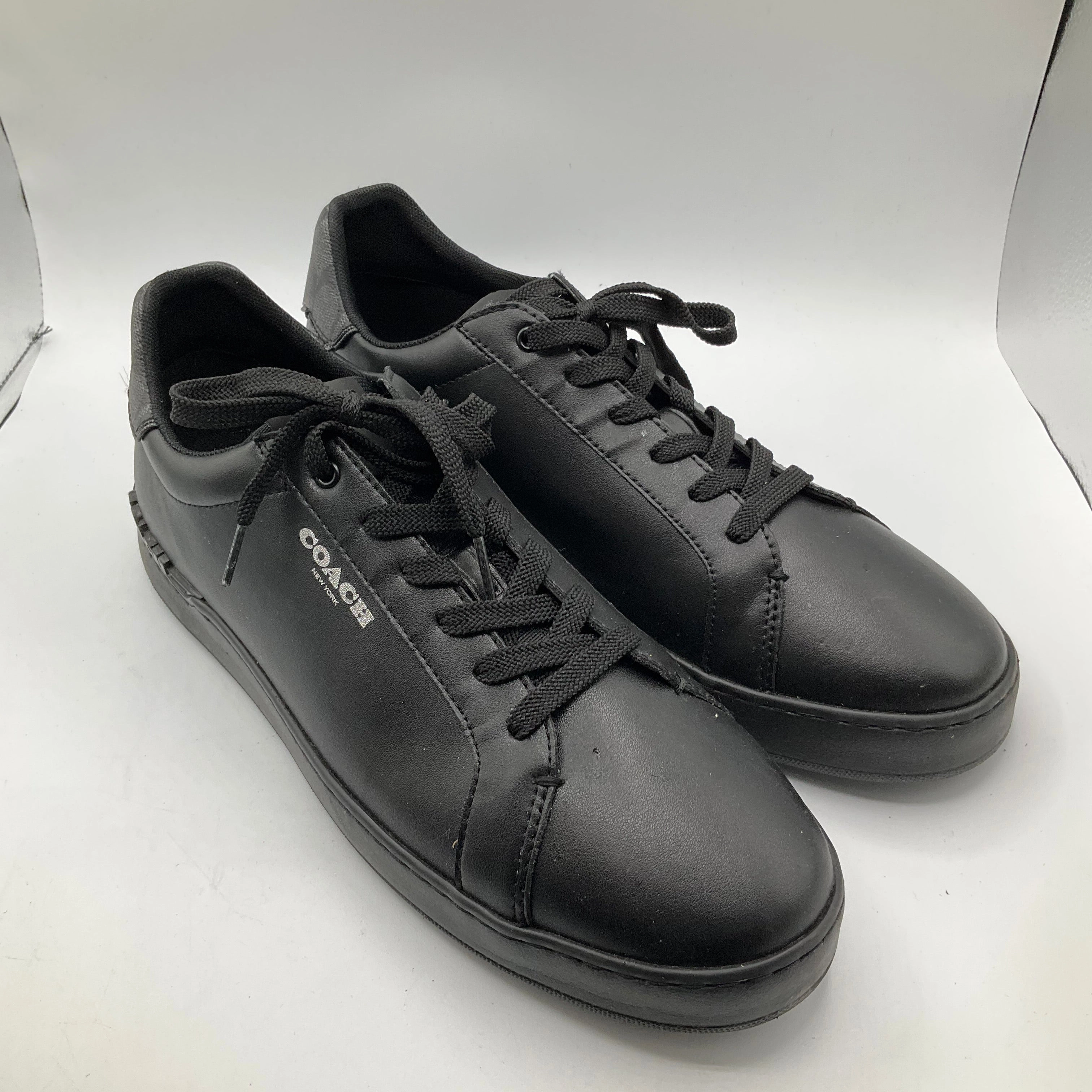 Synthetic Leather Panels Maximum arch Shoes Sneakers By Coach In Black, Size: 13