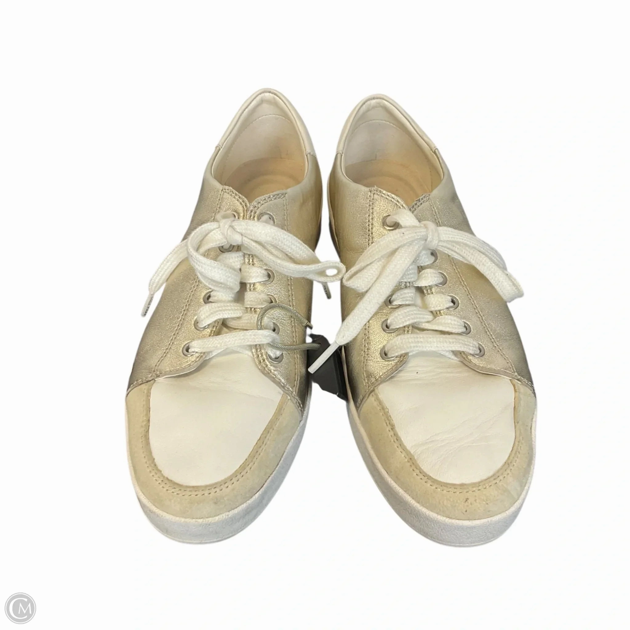 Modern Routine Mesh Upper Shoes Sneakers By Cole-haan In Gold, Size: 7.5