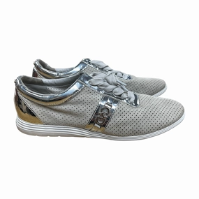 Shoes Sneakers By Cole-Haan In Silver, Size:8.5 Shock-absorbent cushioning cushioning technology