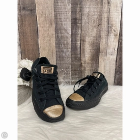 Shoes Sneakers By Converse In Black & Gold, Size: 6 Neutral Tone Options