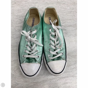 Work Casual Shoes Sneakers By Converse In Green, Size: 9