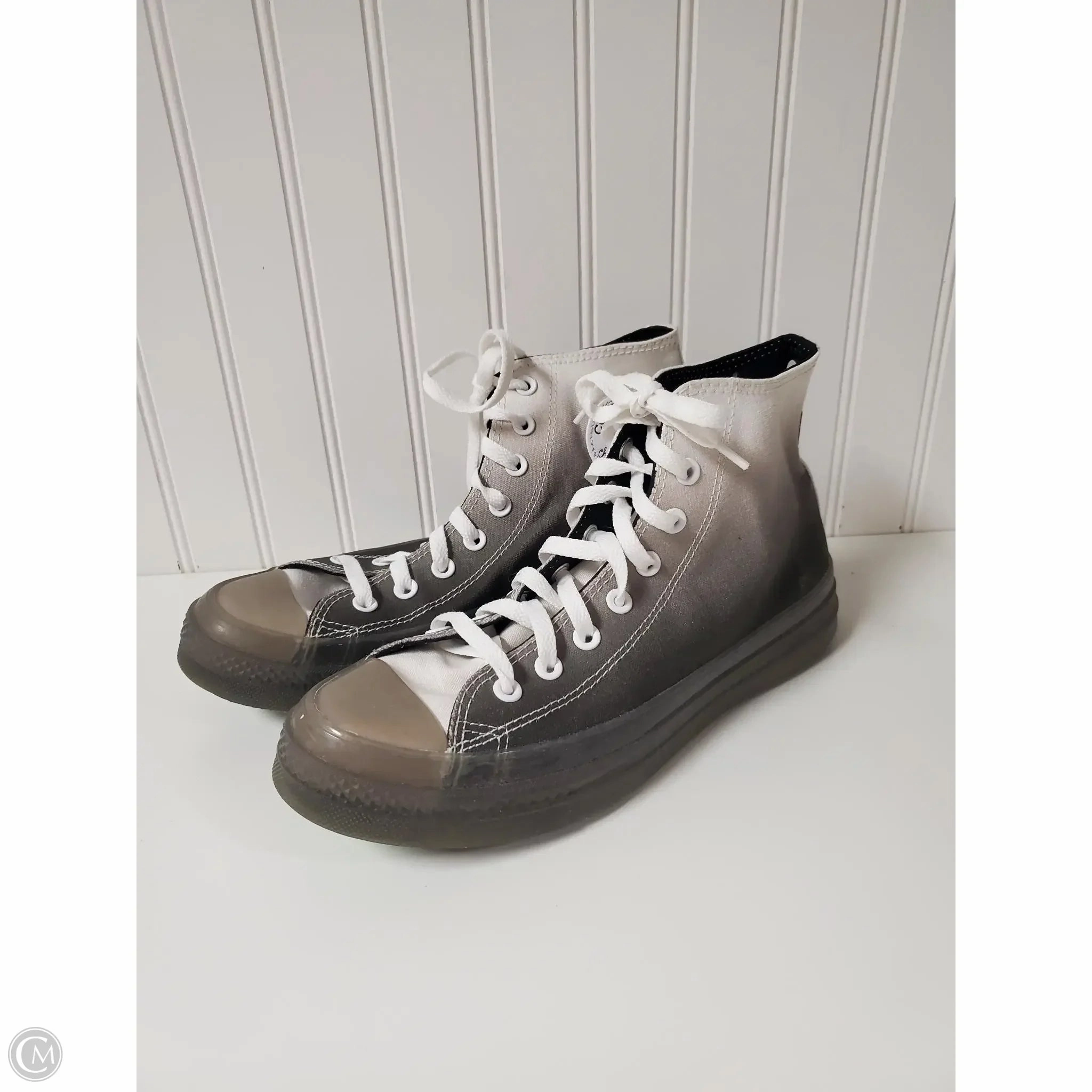 Shoes Sneakers By Converse In Grey & White, Size: 11 Reinforced toe box