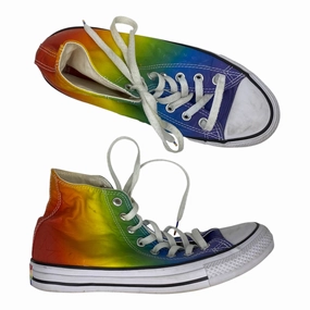 Trail Style Shoes Sneakers By Converse In Rainbow Print, Size:9