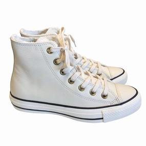 Elastic Gusset Shoes Sneakers By Converse In White, Size:6