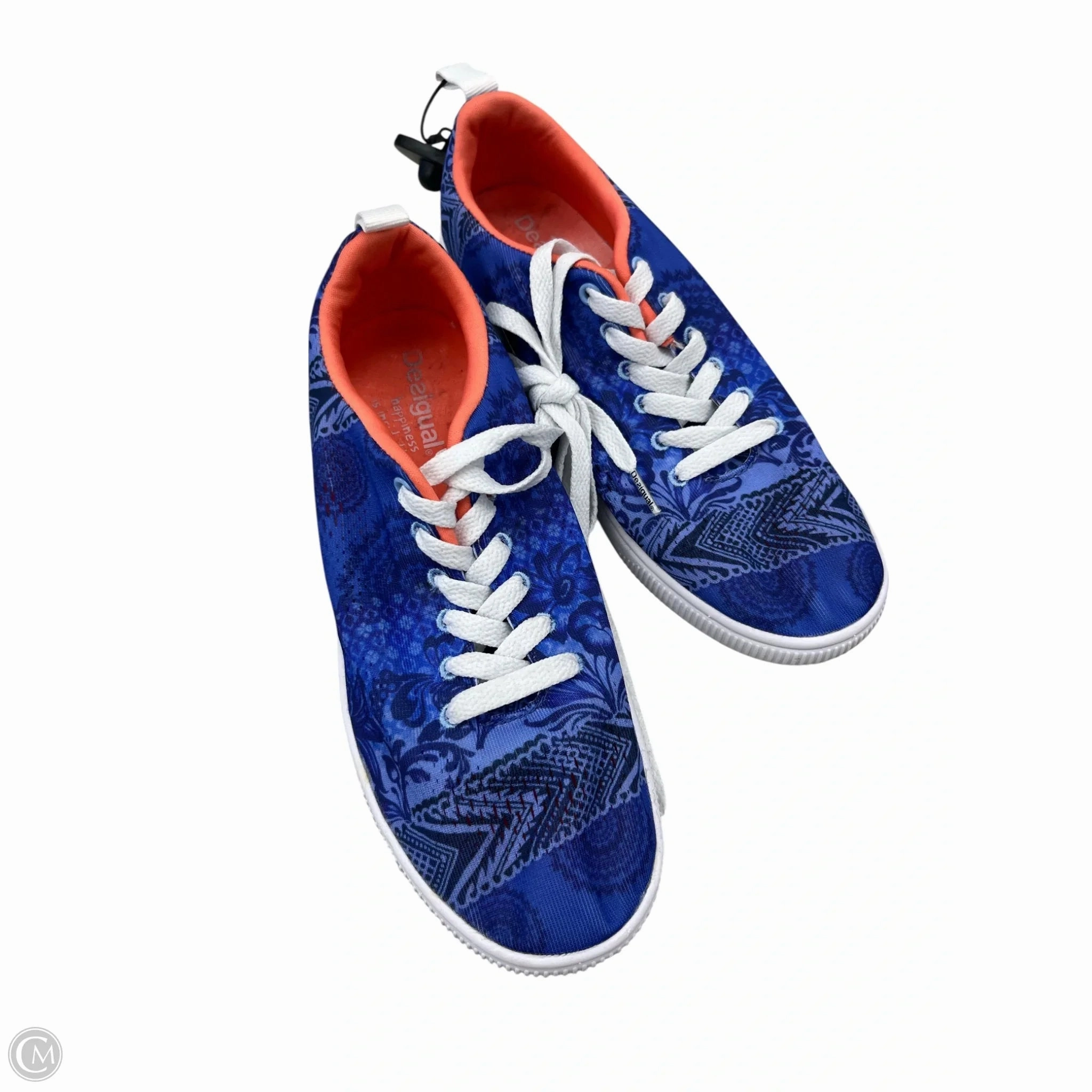 Shoes Sneakers By Desigual In Blue, Size: 8 Back Tab Ultimate Flex