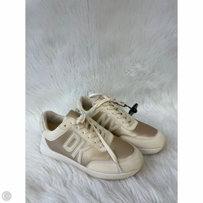 Shoes Sneakers By Dkny In Cream & Tan, Size: 7 Padded Tongue Design Weekend Vibe