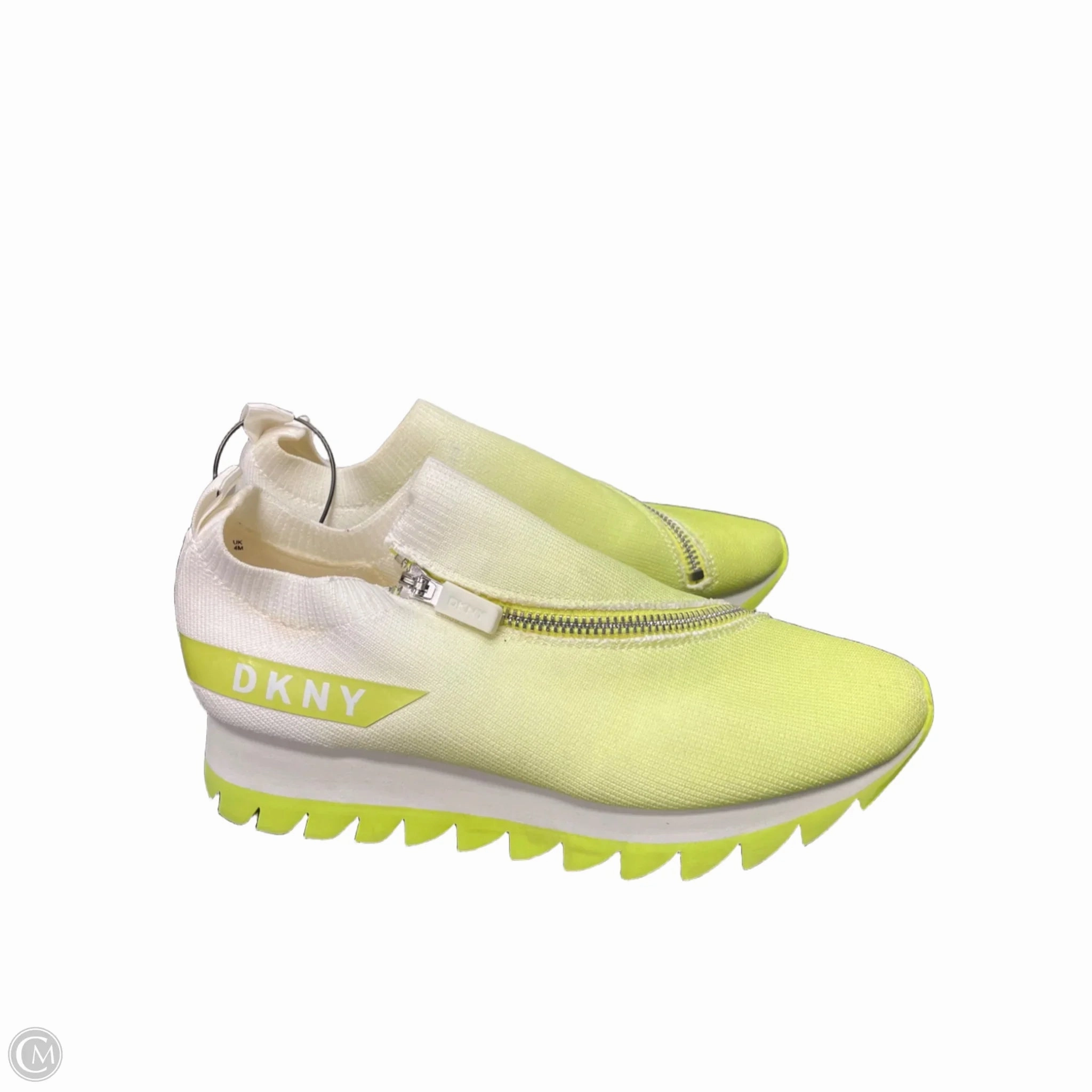 Sneaker Innovation Shoes Sneakers By Dkny In Green & White, Size: 6.5