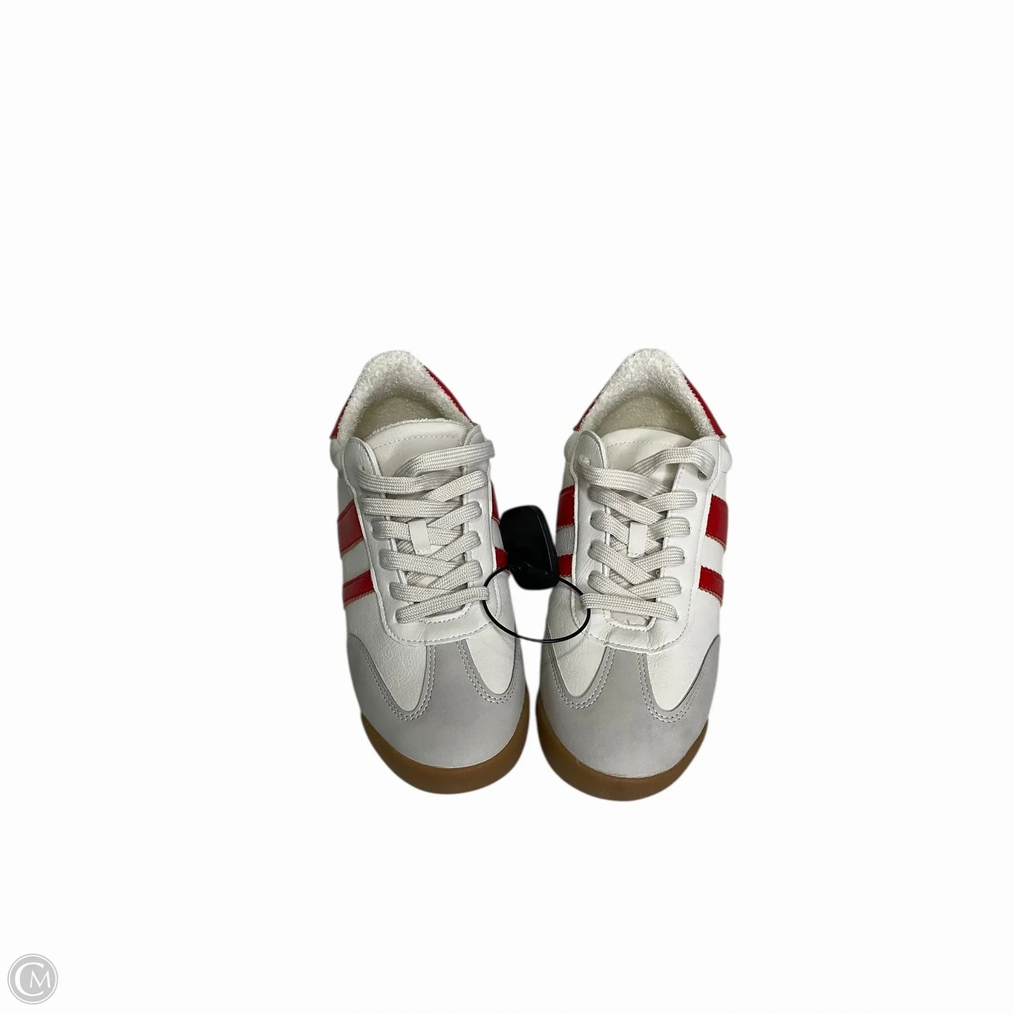 Ergonomic Flow Ventilated Panels Shoes Sneakers By Dolce Vita In Cream & Red, Size: 9