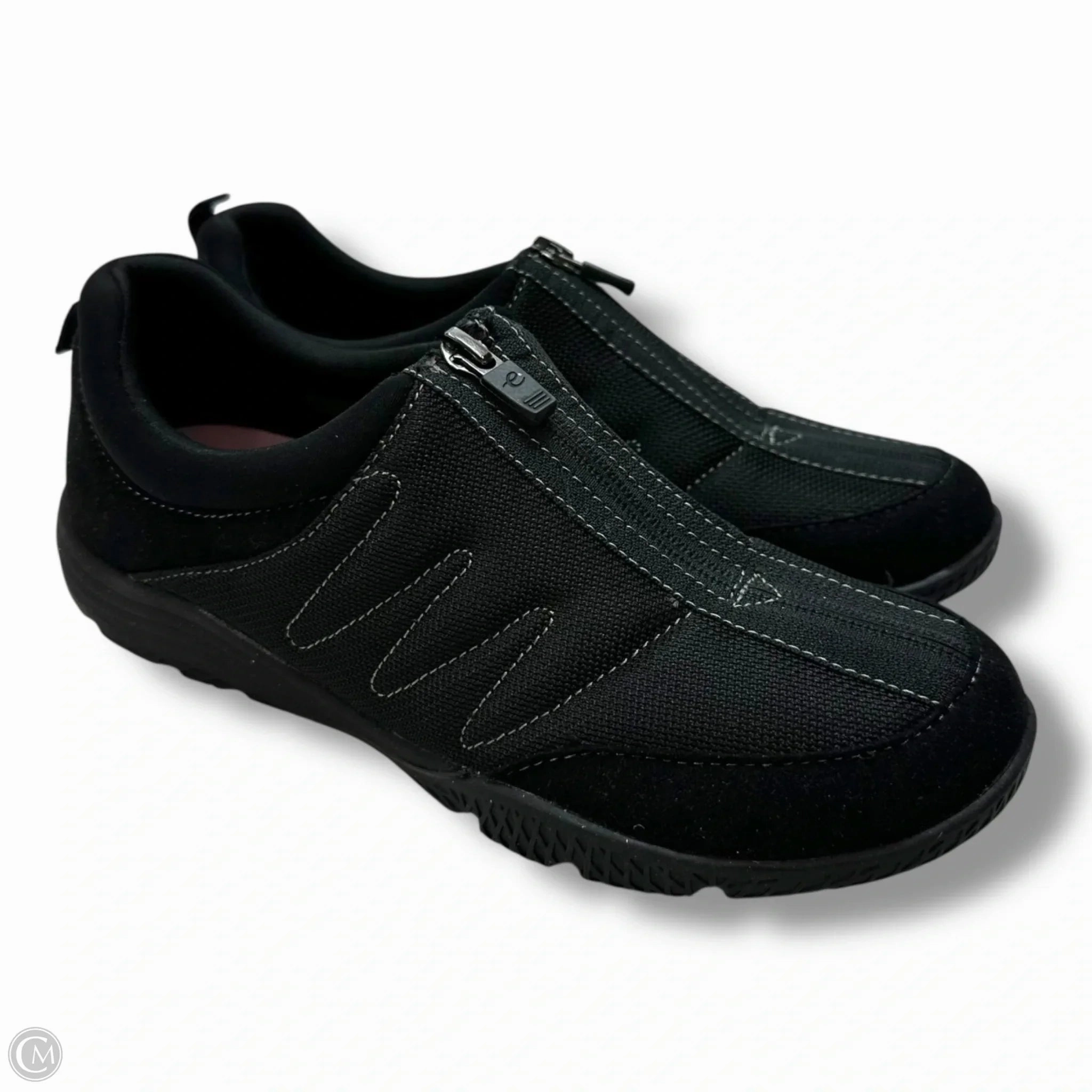 Stride Boost Reinforced Heel Support Shoes Sneakers By Easy Spirit In Black, Size: 6.5