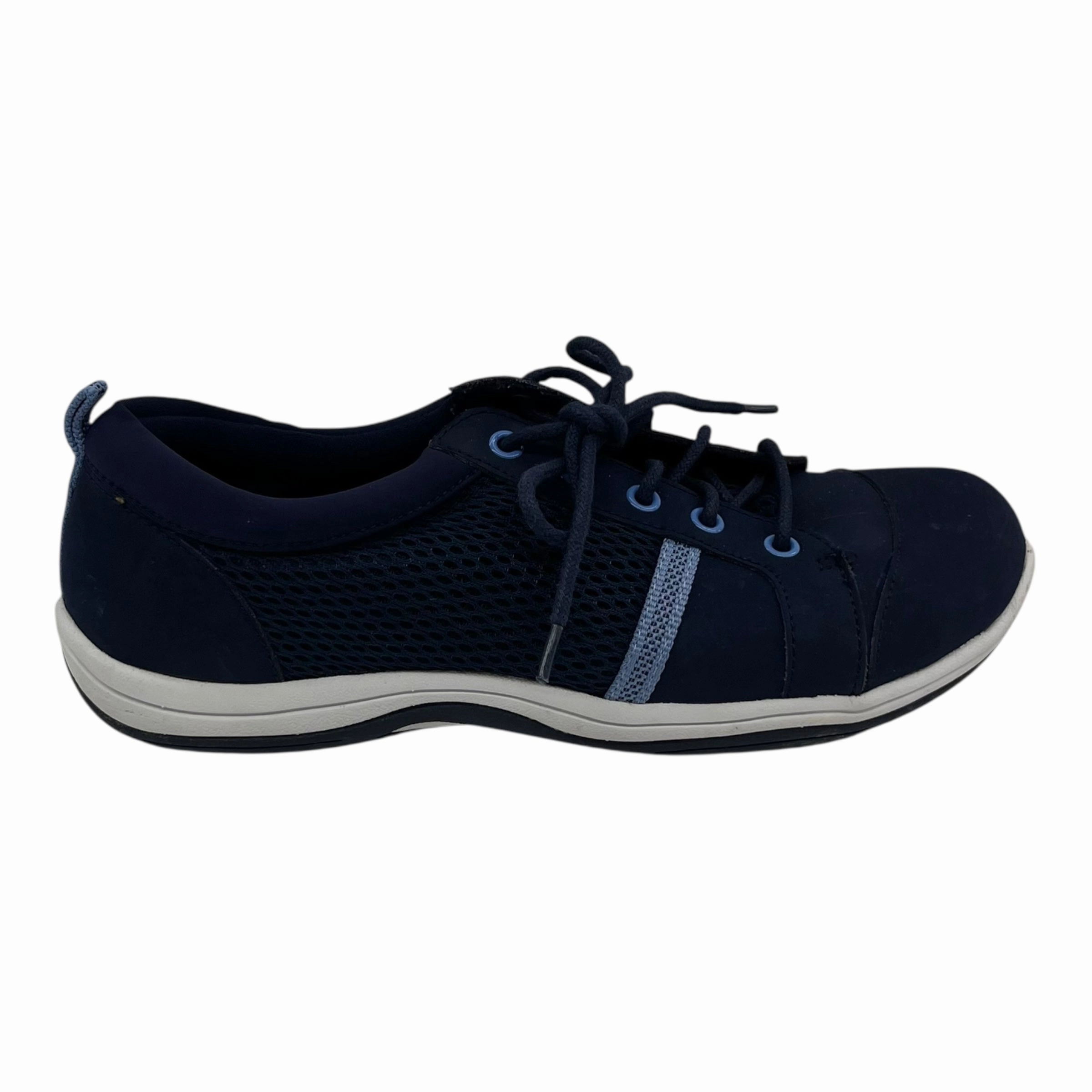 Anatomical Toe Box Shoes Sneakers By Easy Street In Navy, Size:7