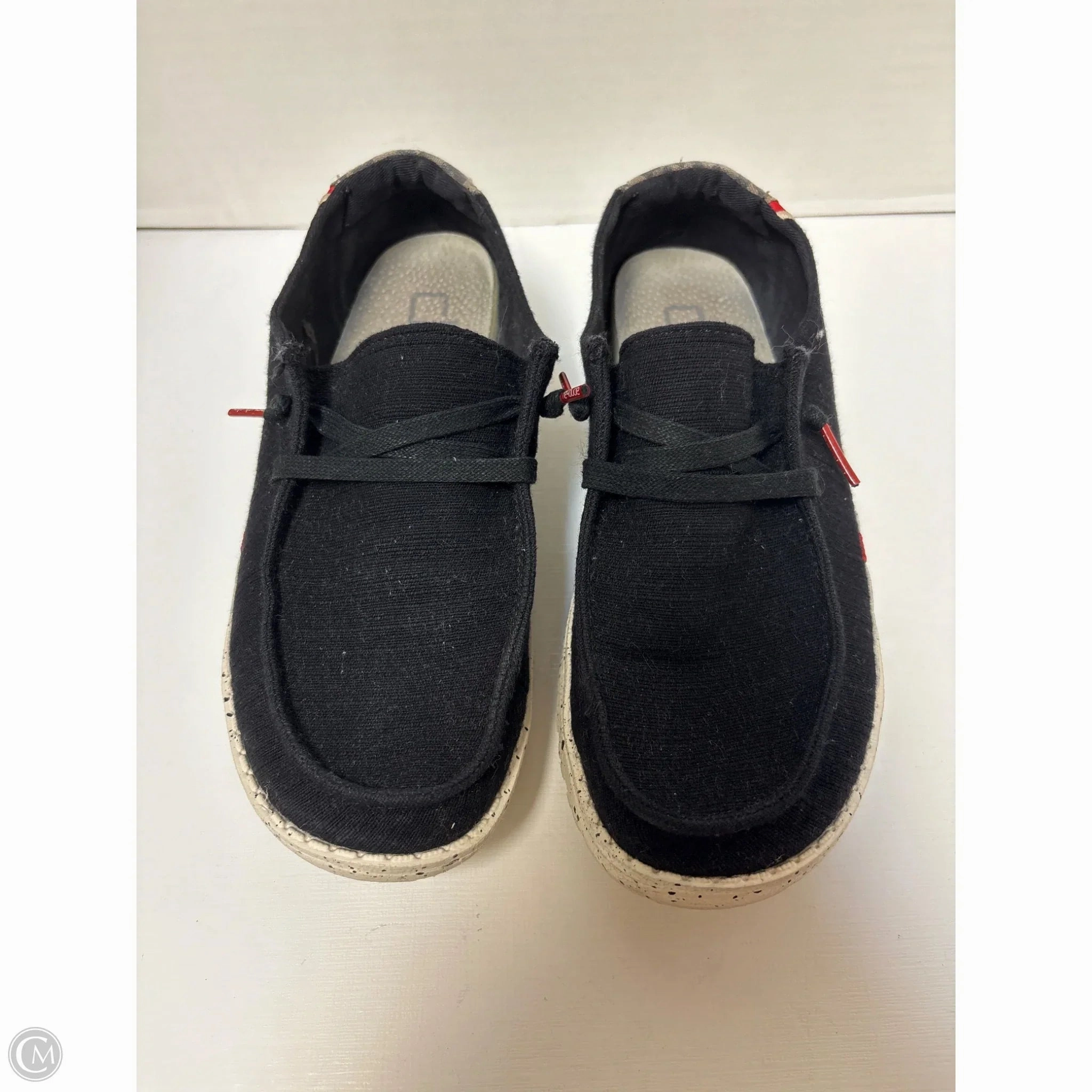 Lace Lock Technology Wide base stability Shoes Sneakers By Hey Dude In Animal Print, Size: 6