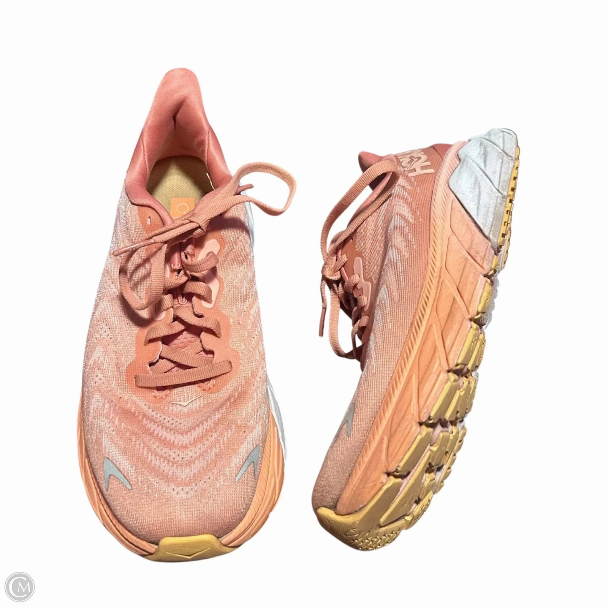 Hyper Elastic Foam Tech Shoes Sneakers By Hoka In Orange, Size: 7.5