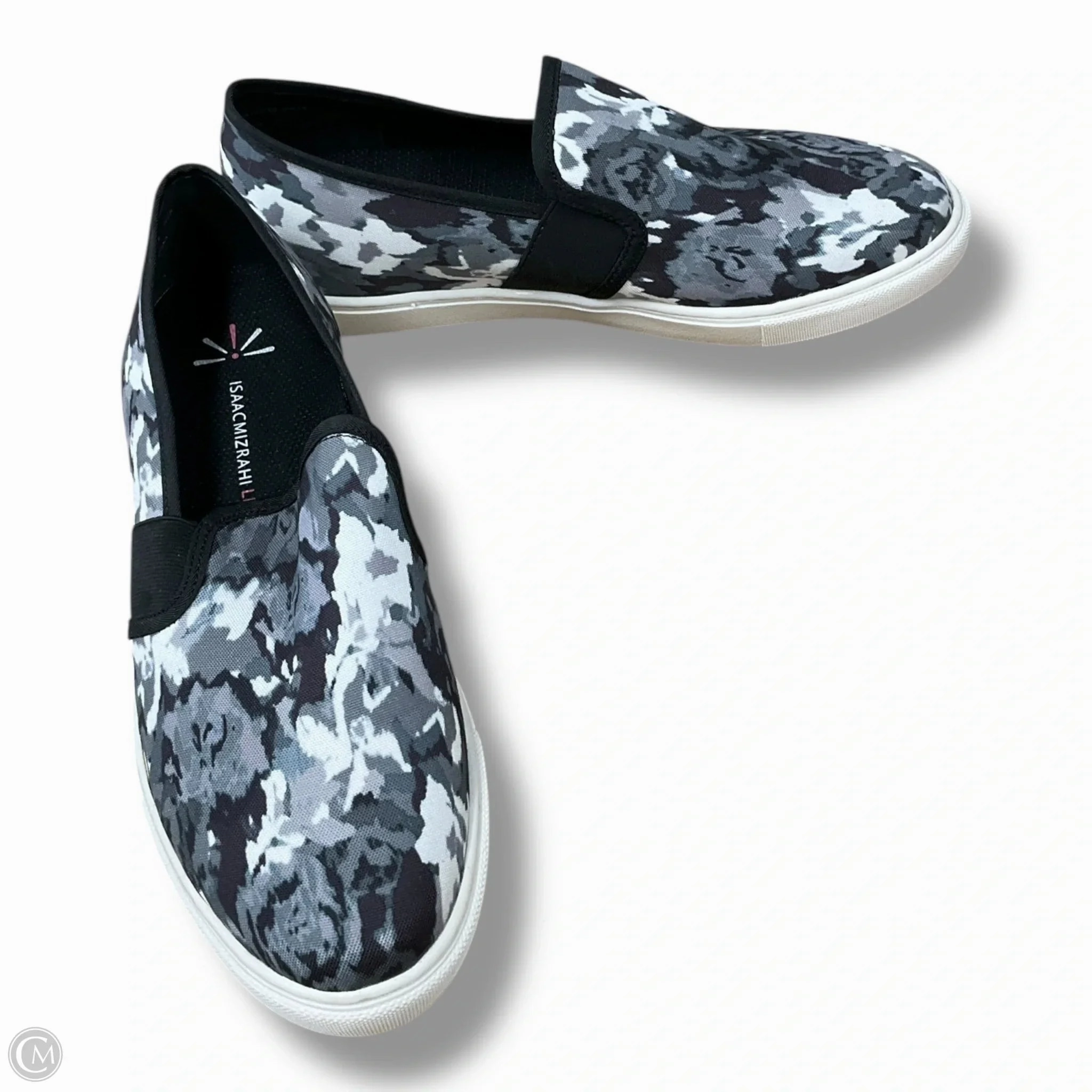 QualityConstruction Comfort Walk Shoes Sneakers By Isaac Mizrahi Live Qvc In Floral Print, Size: 9