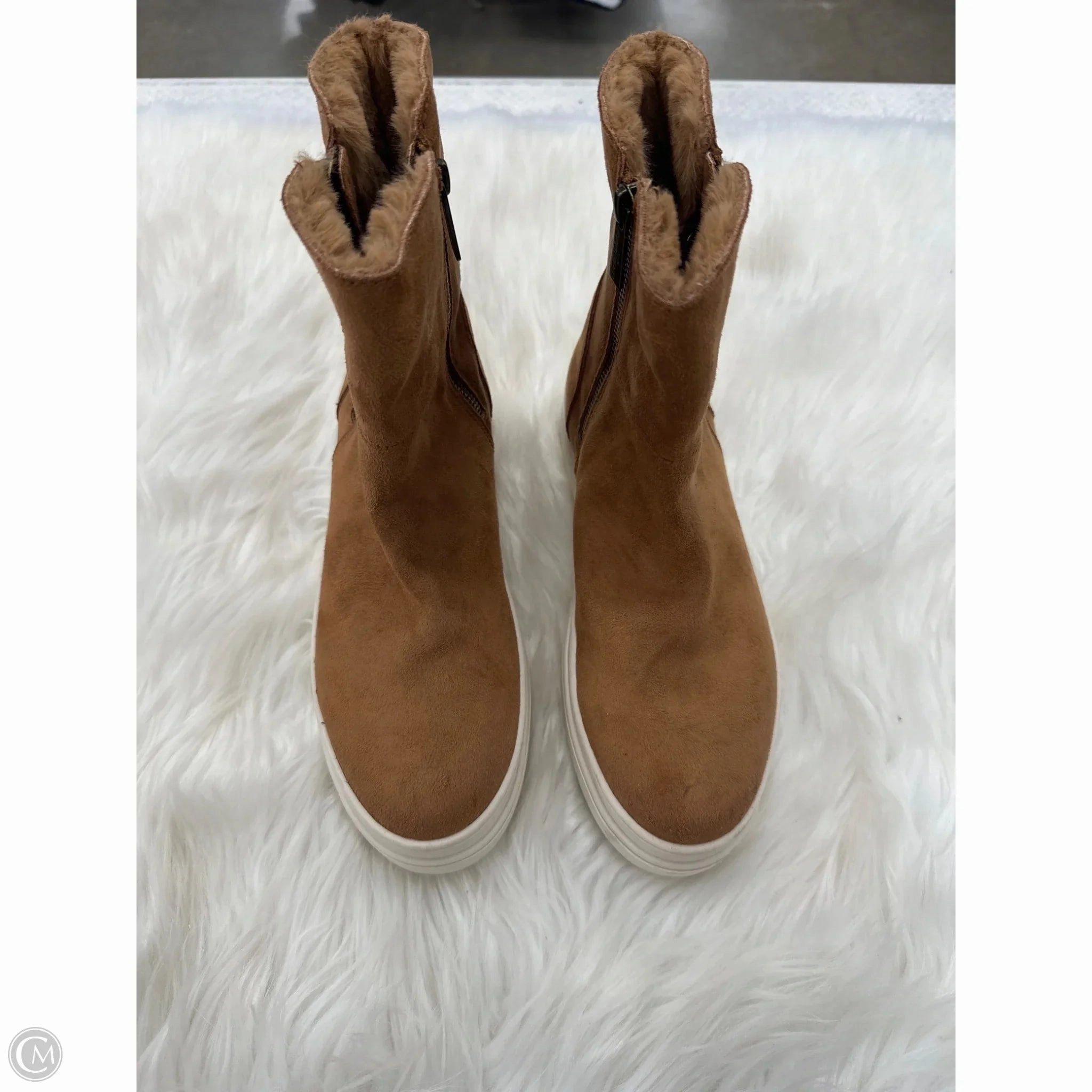 Shoes Sneakers By J Slides In Brown, Size: 8 Microfiber Insole Ultra Comfort