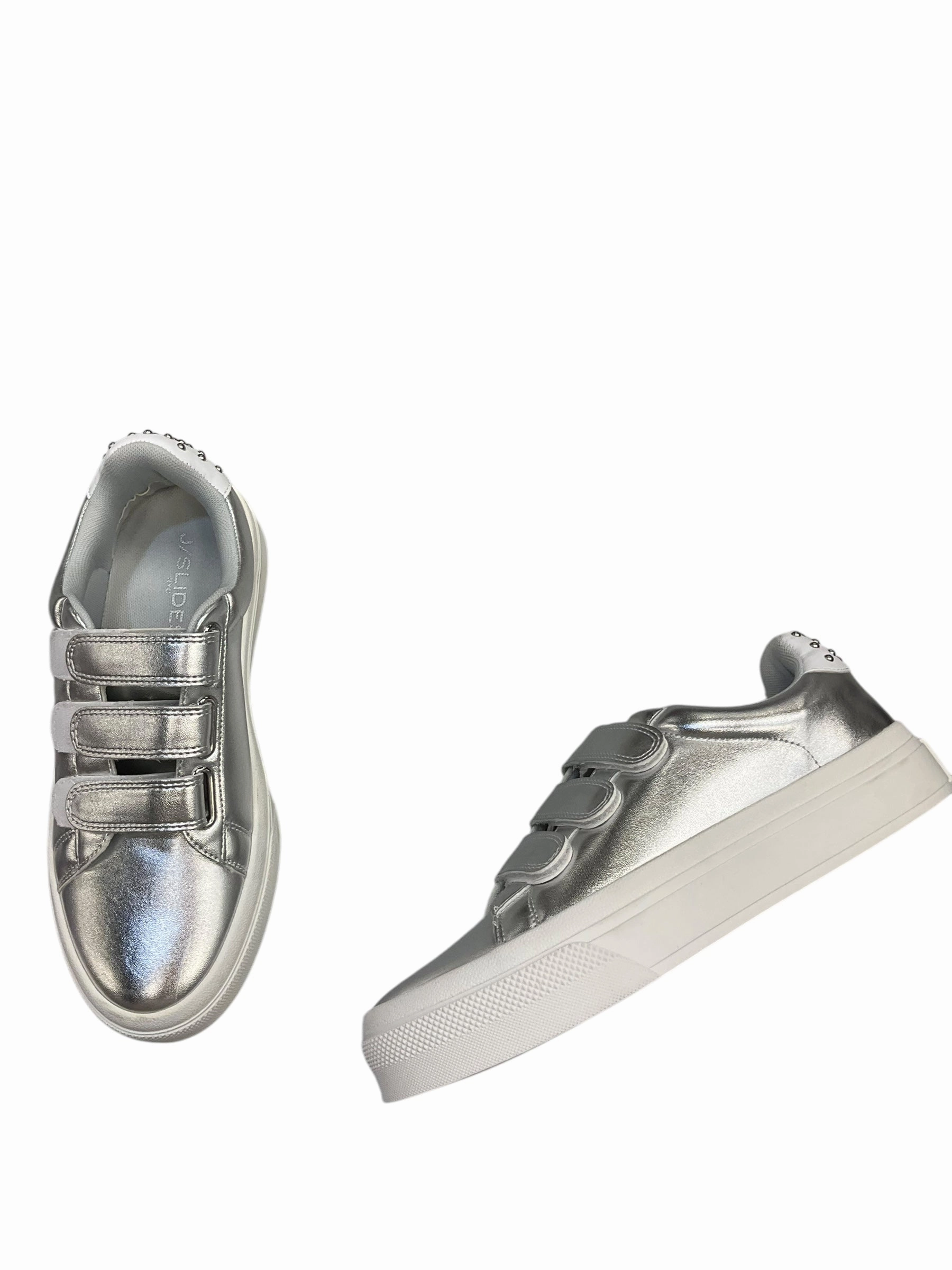 Shoes Sneakers By J Slides In Silver, Size: 8 Hyper Responsive Cushion