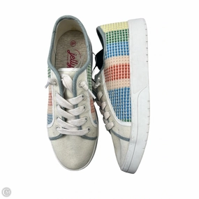 Shoes Sneakers By Jelly Pop In Blue & Orange, Size: 9 Adventure Ready Adaptive Technology