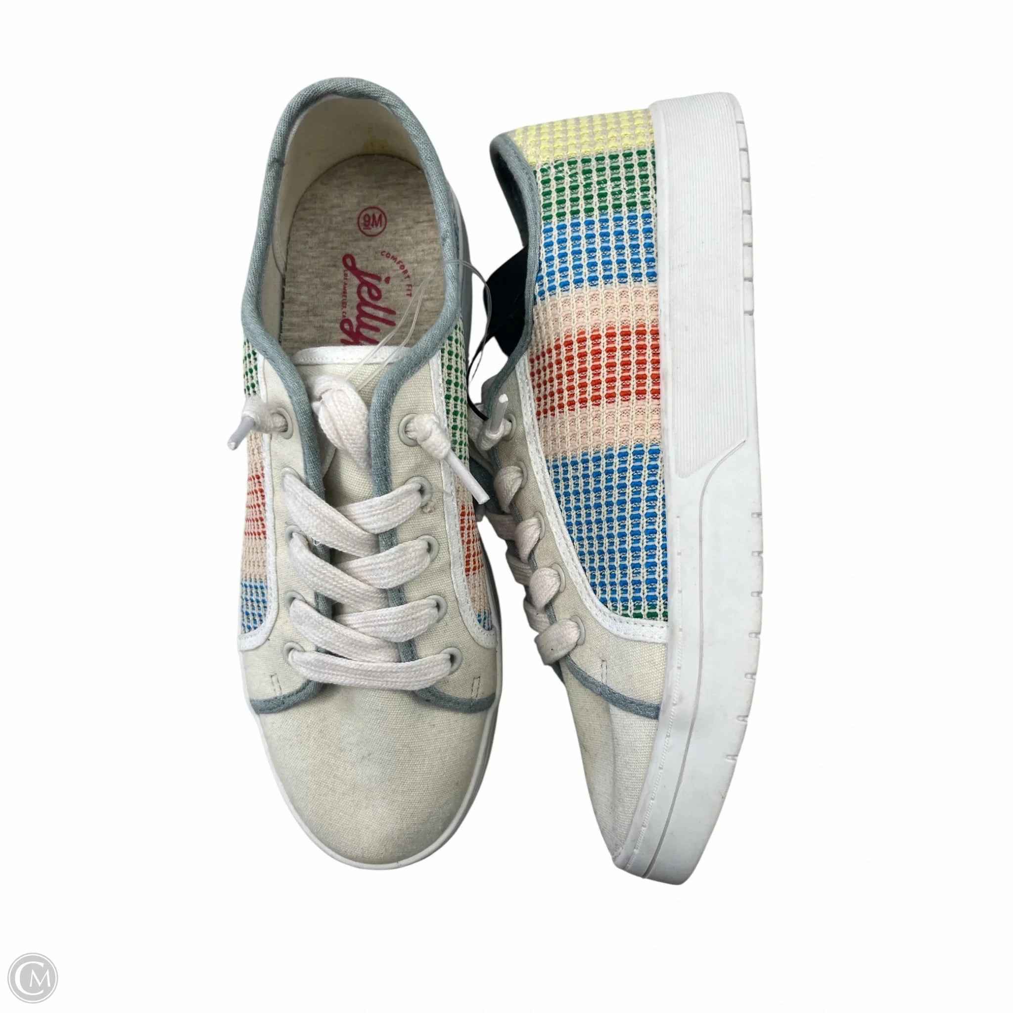 Shoes Sneakers By Jelly Pop In Blue & Orange, Size: 9 Adventure Ready Adaptive Technology