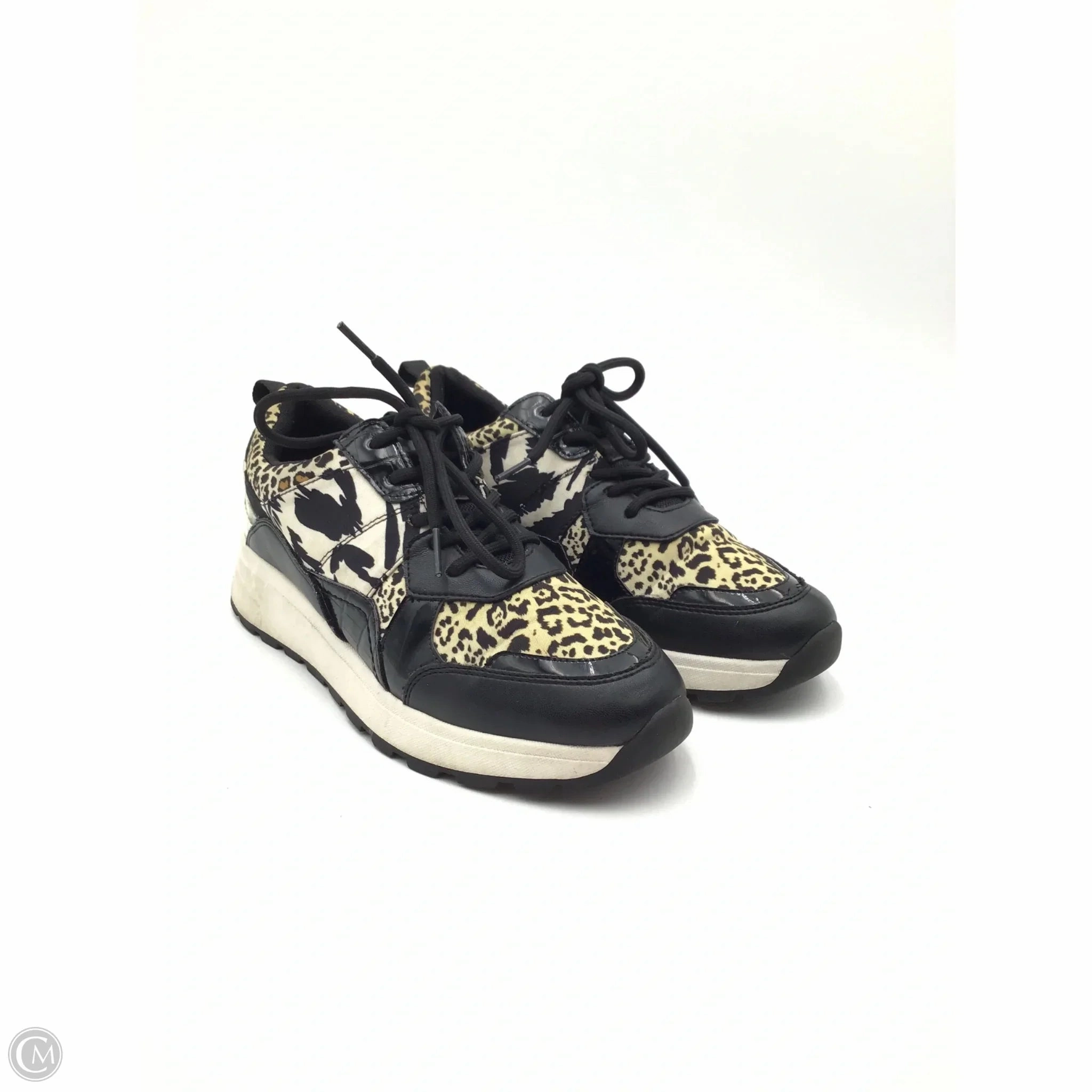 Smooth Internal Seams Shoes Sneakers By Jennifer Lopez In Animal Print, Size: 8