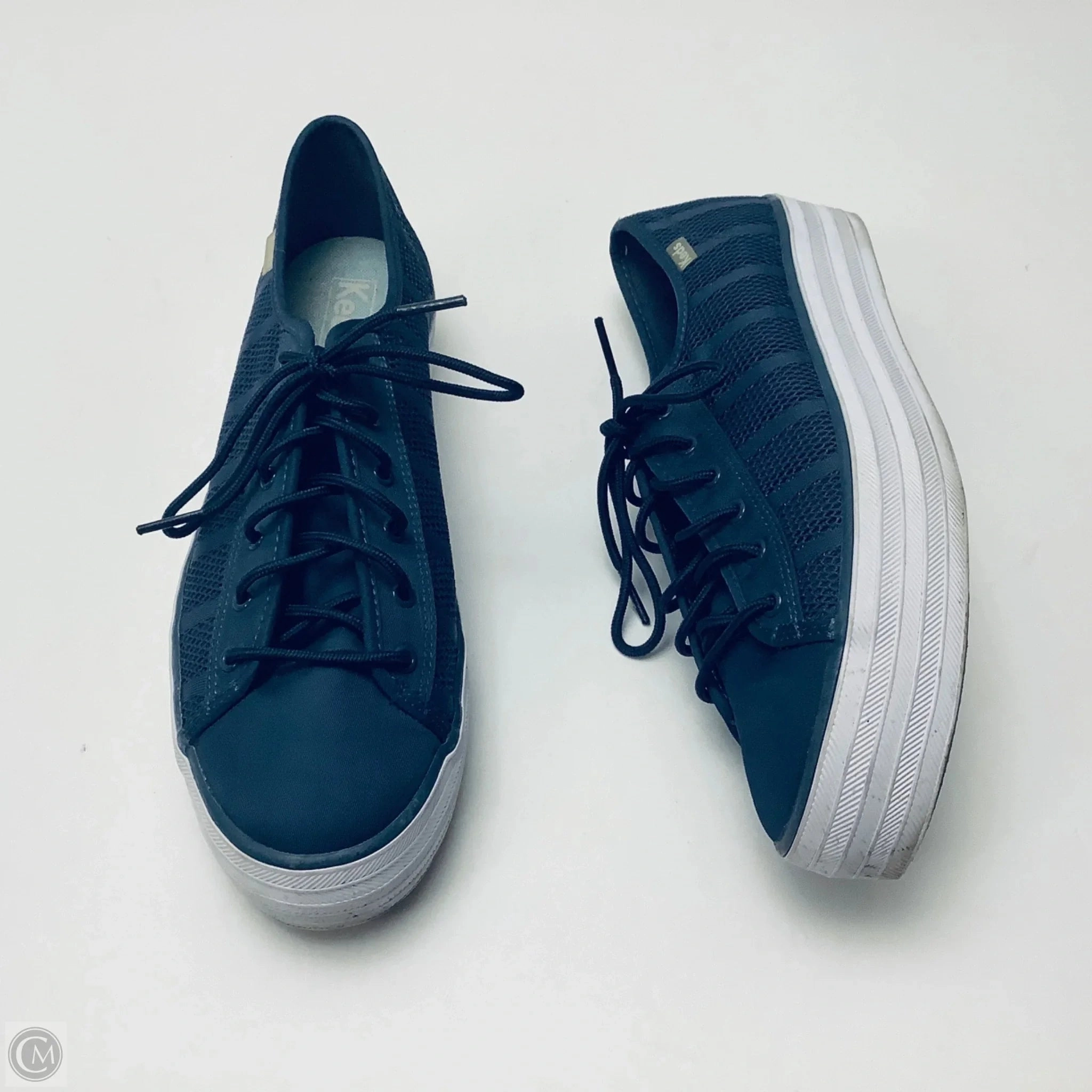 Flex Daily Orthotic Compatible Footbed Shoes Sneakers By Keds In Blue, Size: 9